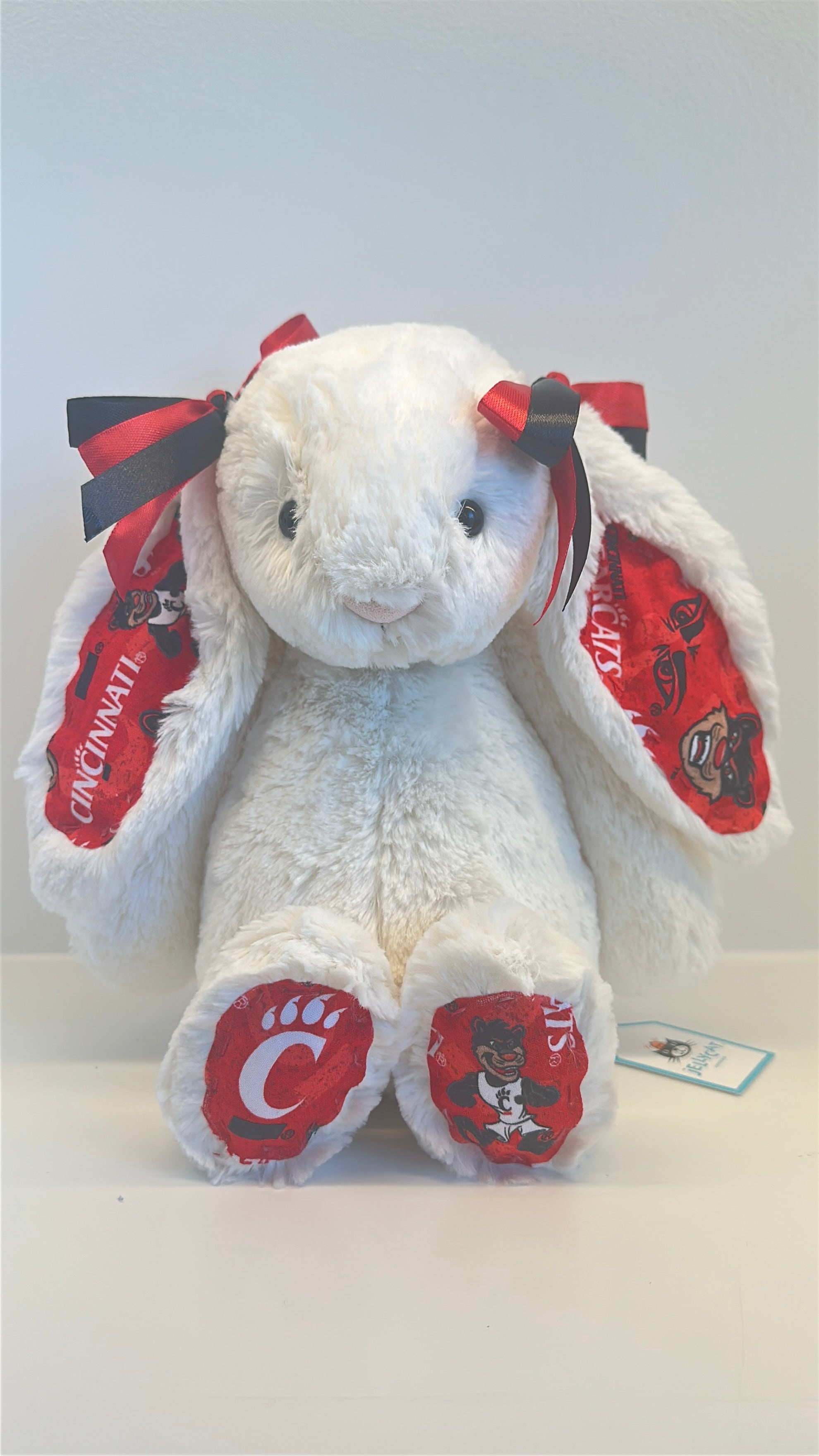 University of Cincinnati Custom College Jellycat Bashful Bunny