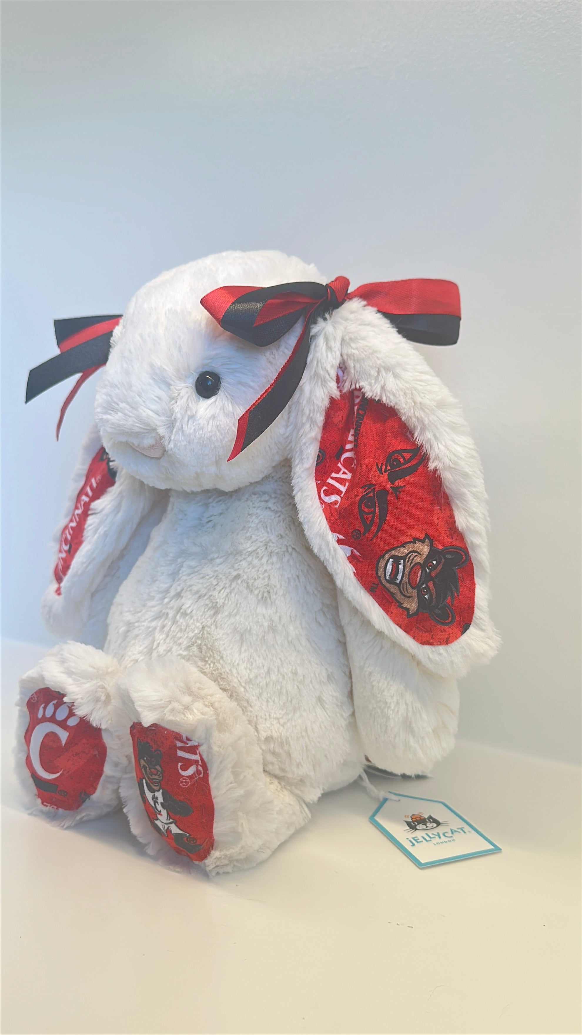 University of Cincinnati Custom College Jellycat Bashful Bunny