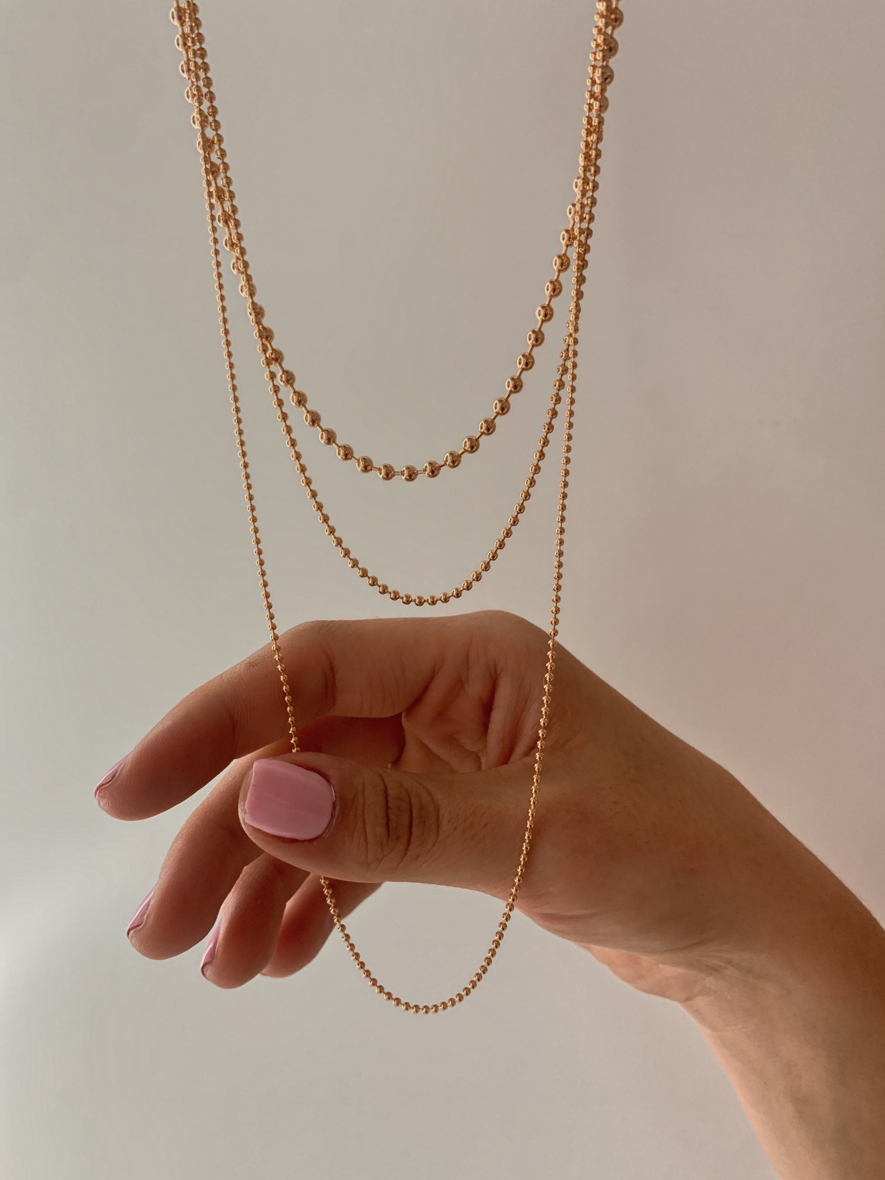 Military Chain Necklace Set