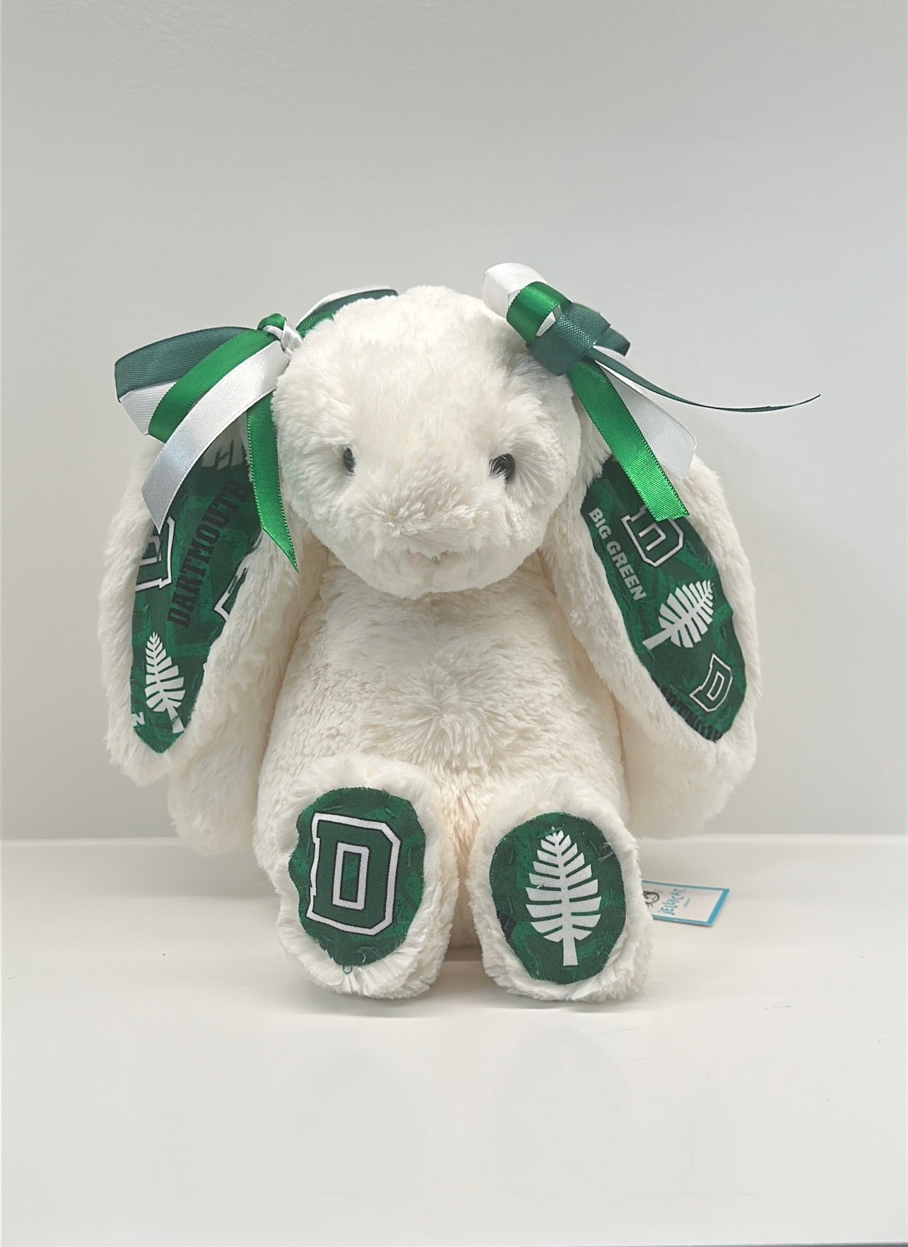Dartmouth College Custom College Jellycat Bashful Bunny