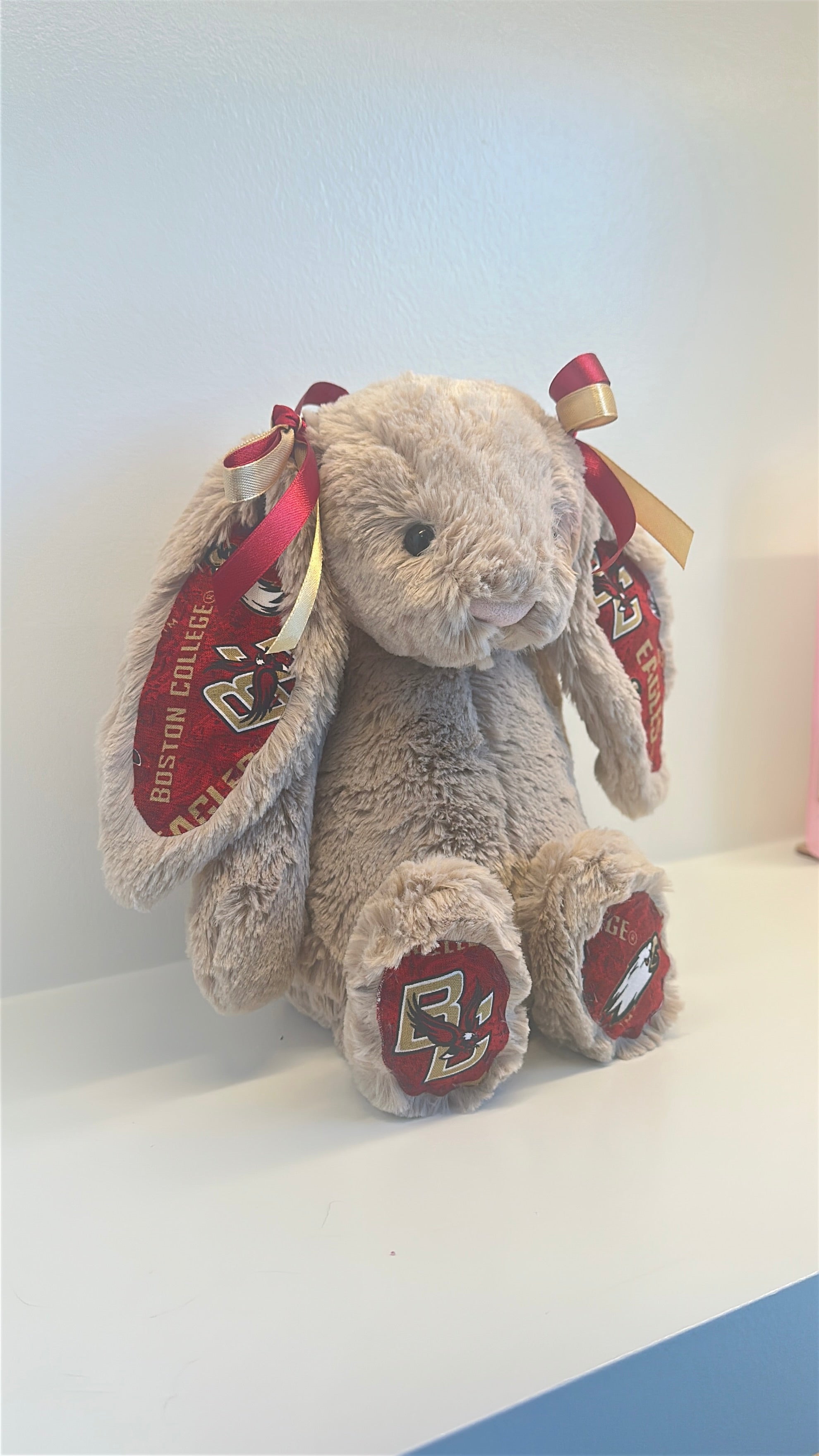 Boston College Custom College Jellycat Bashful Bunny