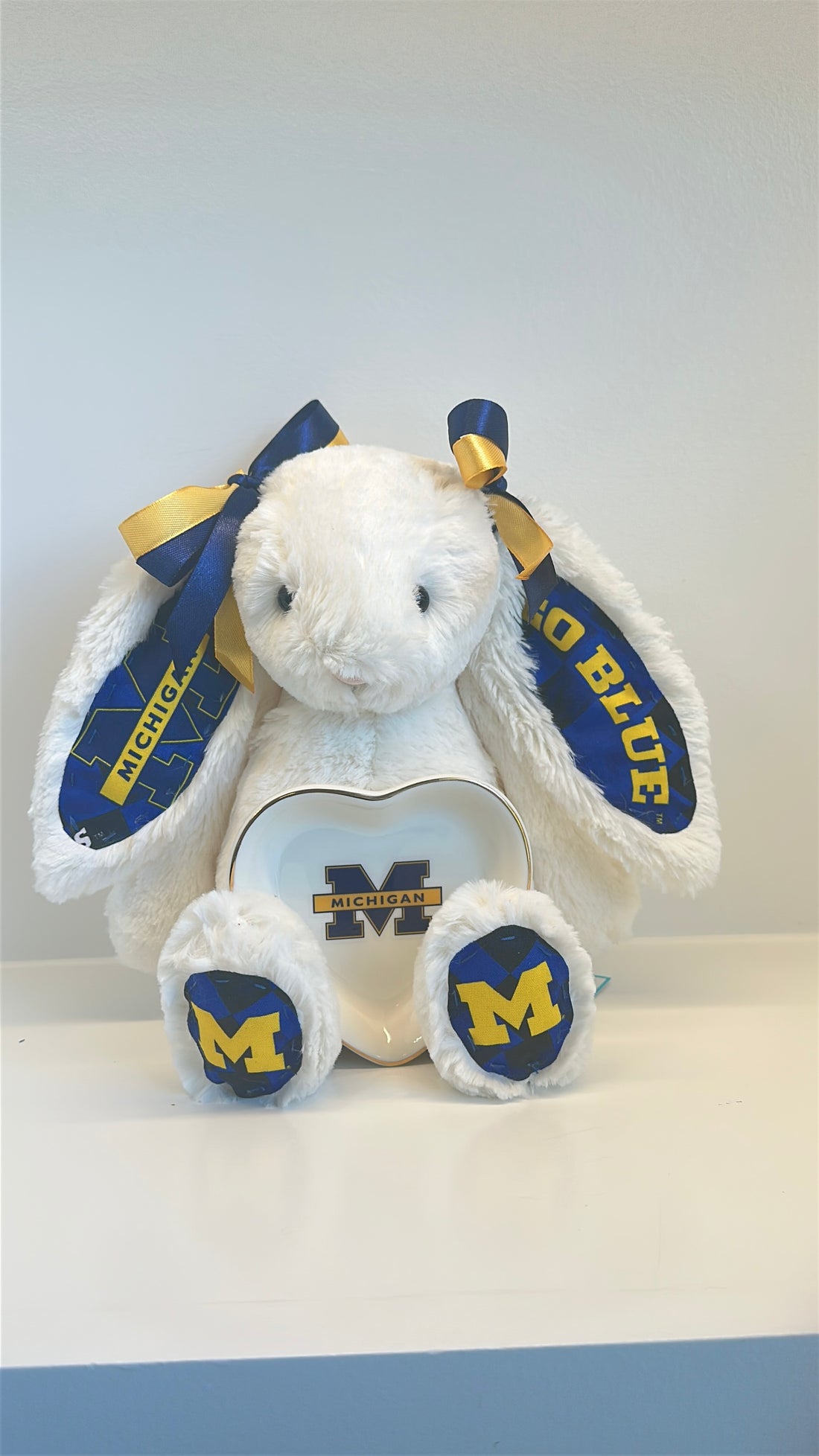 University of Michigan Custom College Jellycat Bashful Bunny