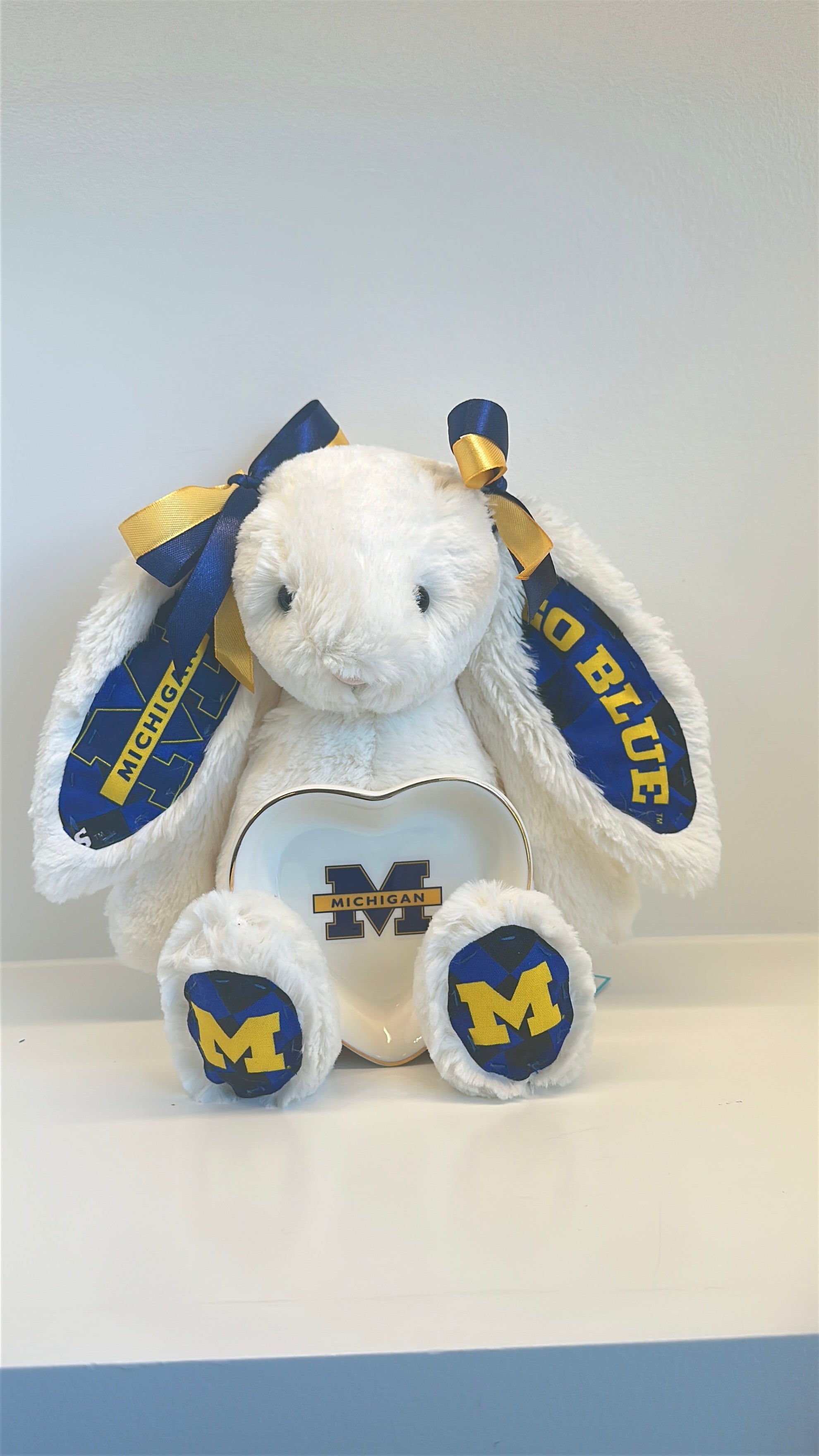 University of Michigan Custom College Jellycat Bashful Bunny