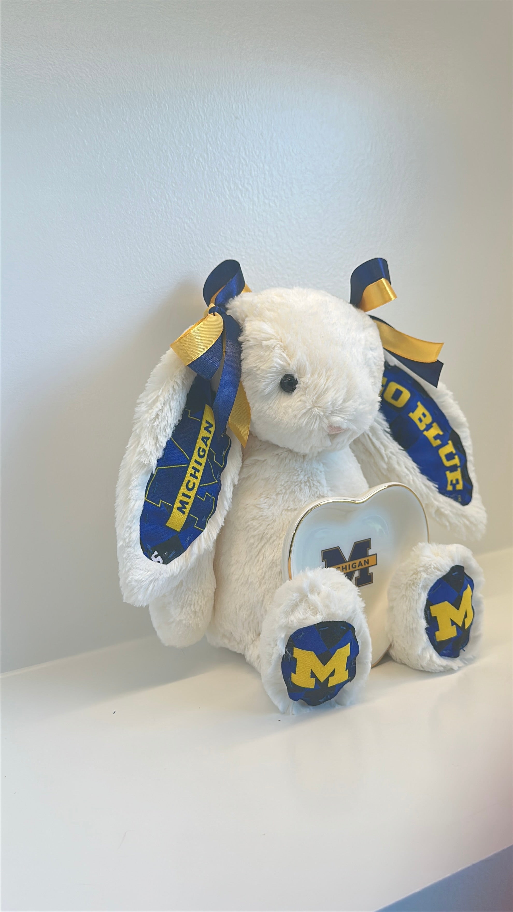 University of Michigan Custom College Jellycat Bashful Bunny
