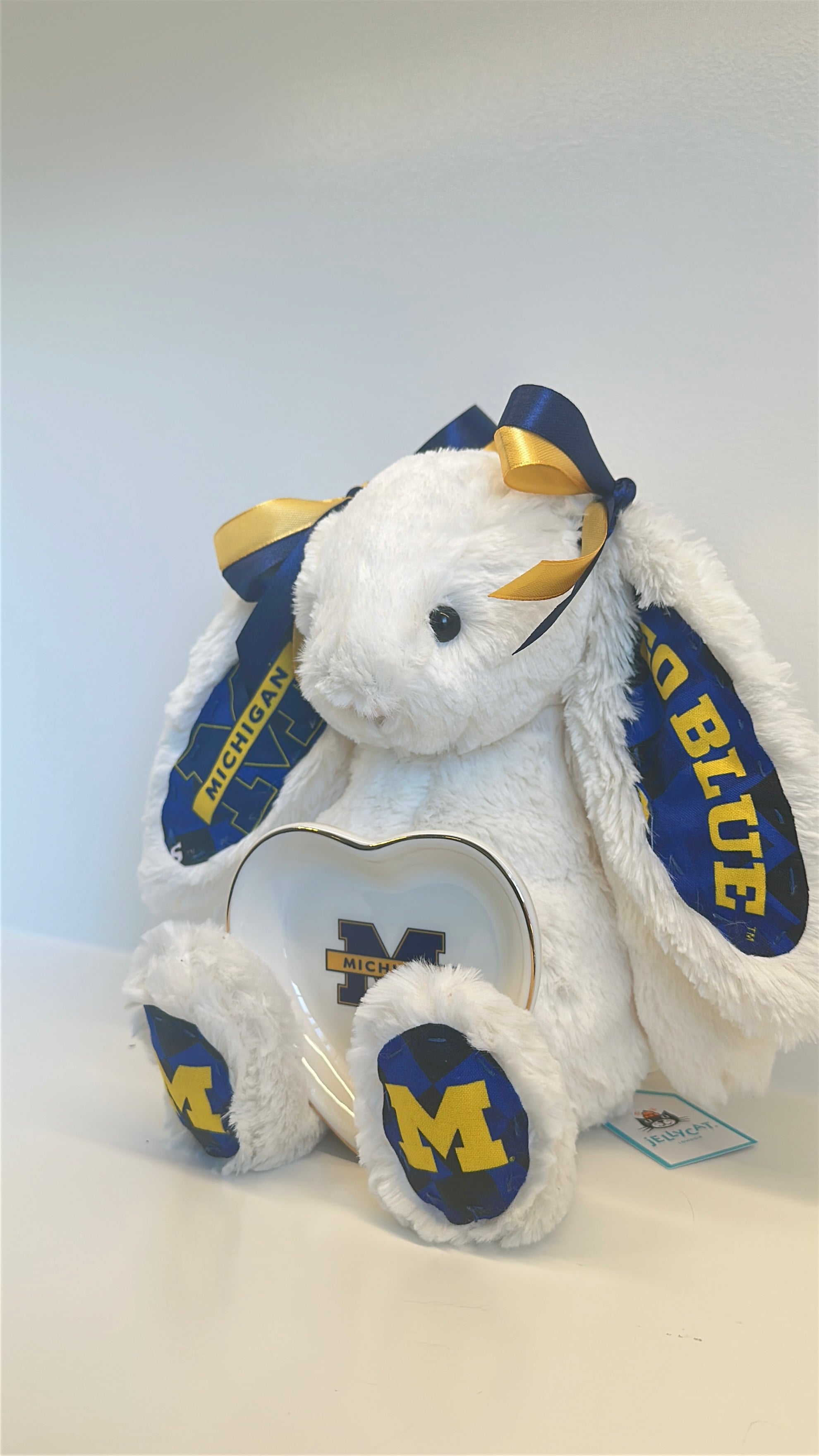University of Michigan Custom College Jellycat Bashful Bunny