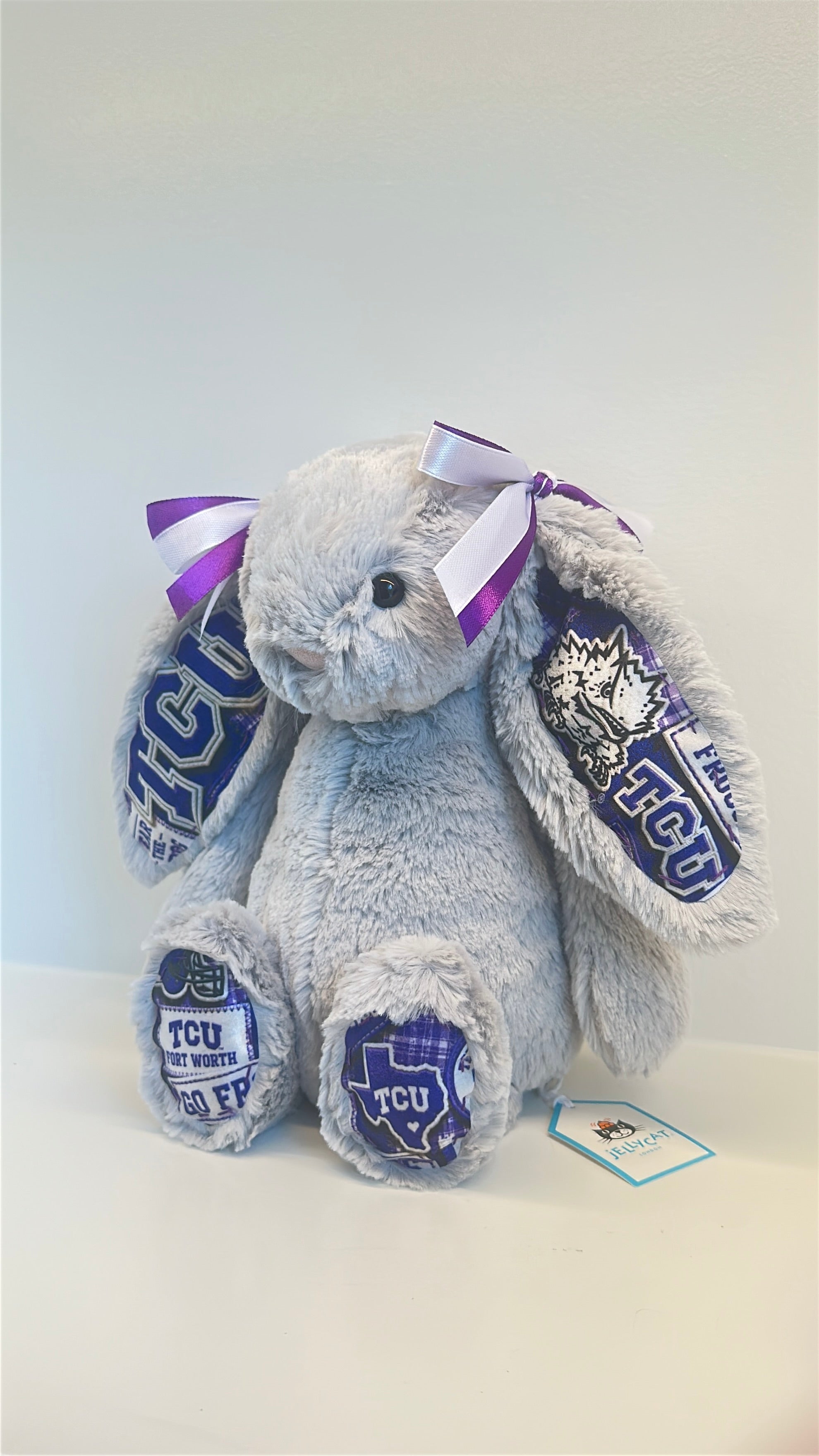 Texas Christian University (TCU)  Fully Custom College Jellycat Bunny