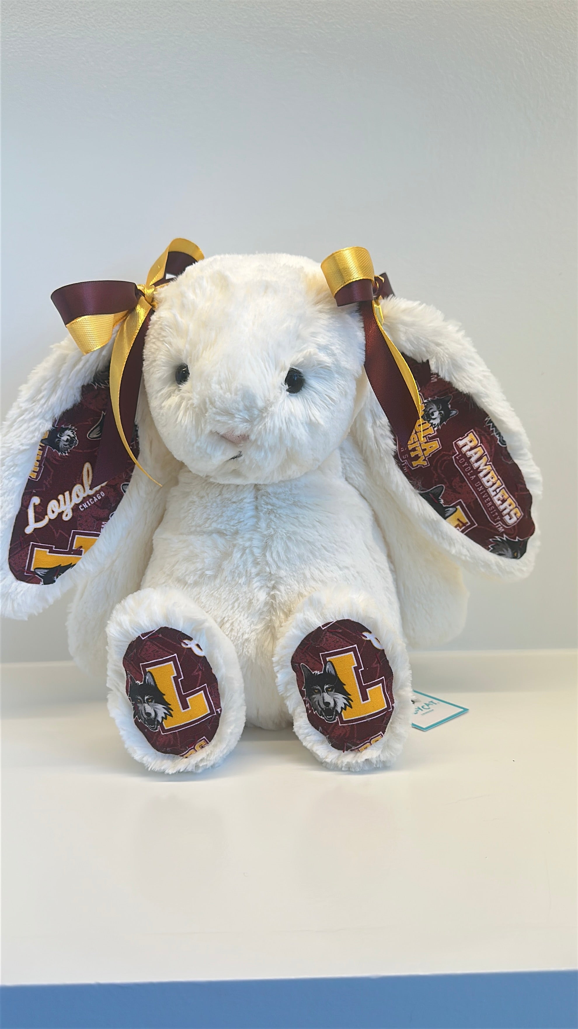 Loyola University (Chicago) Custom College Jellycat Bunny