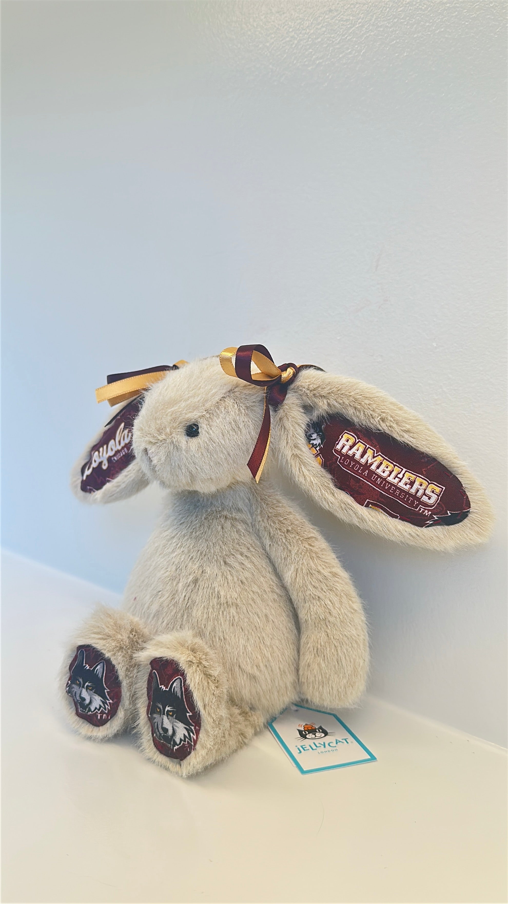 Loyola University (Chicago) Custom College Jellycat Bunny