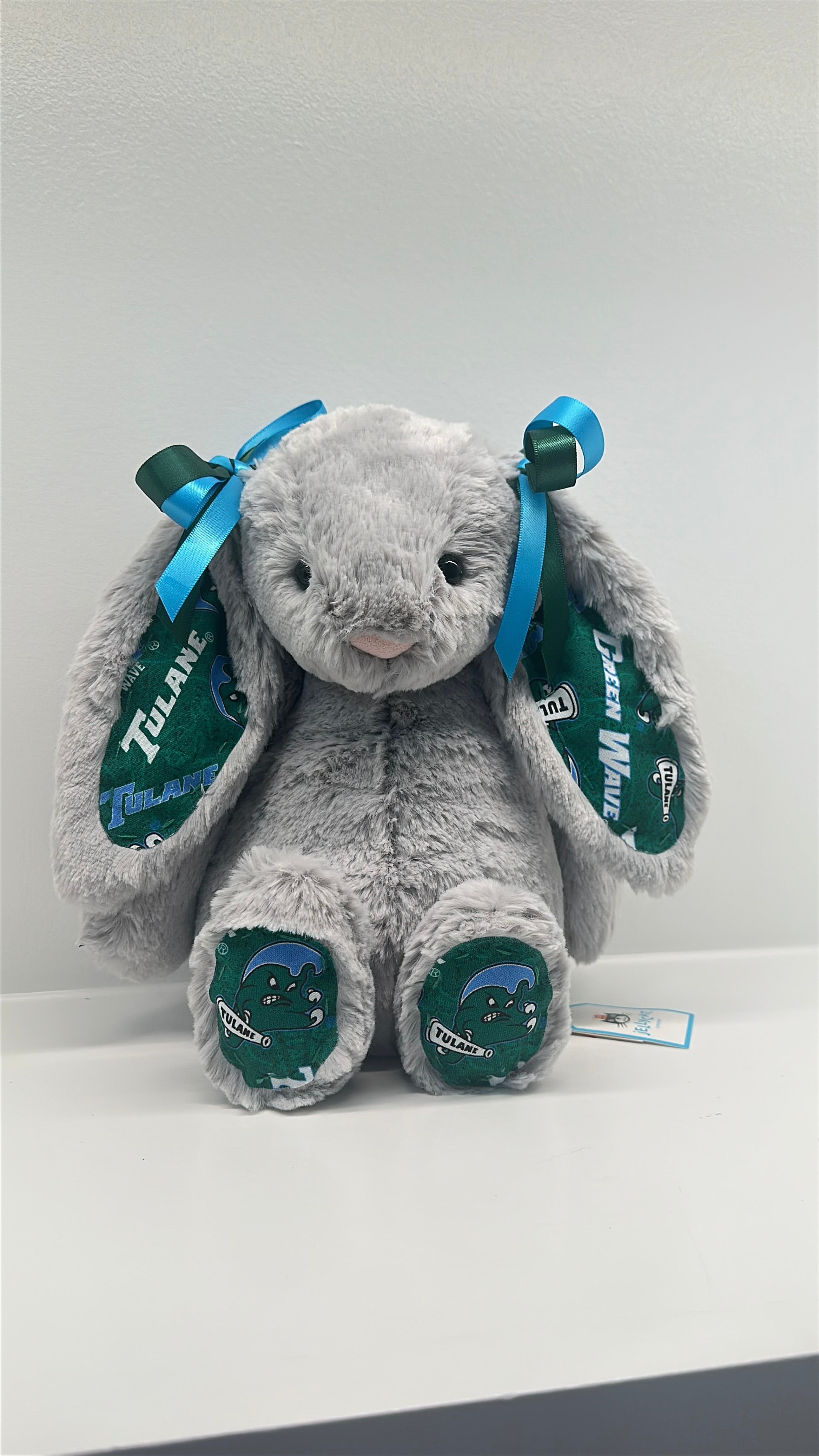 Tulane University Custom College Jellycat Bashful Bunny