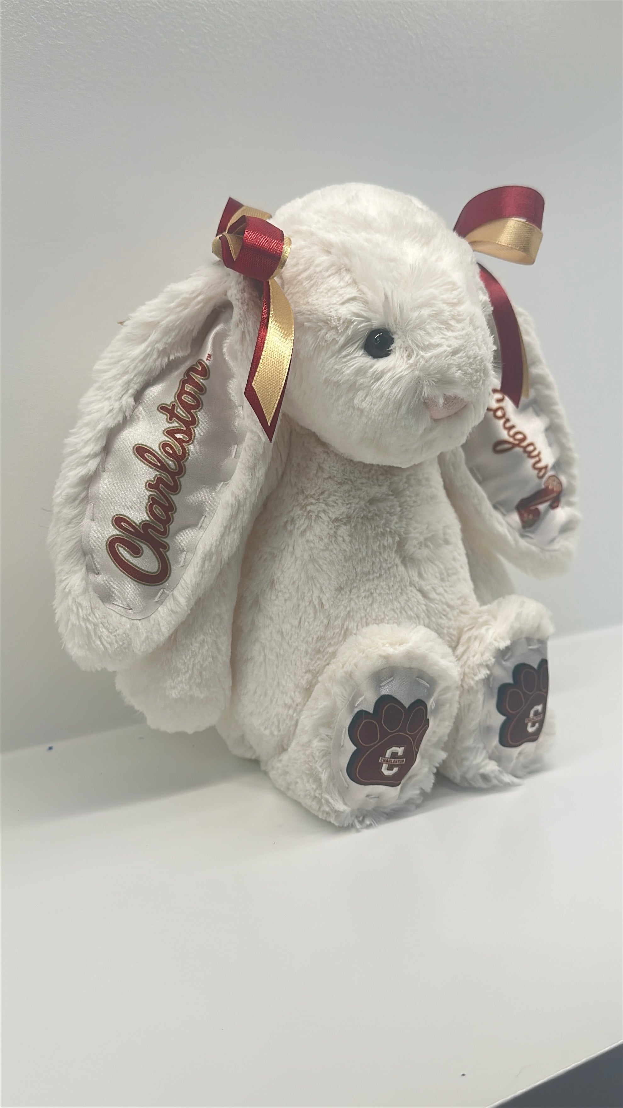 College of Charleston Custom College Jellycat Bashful Bunny