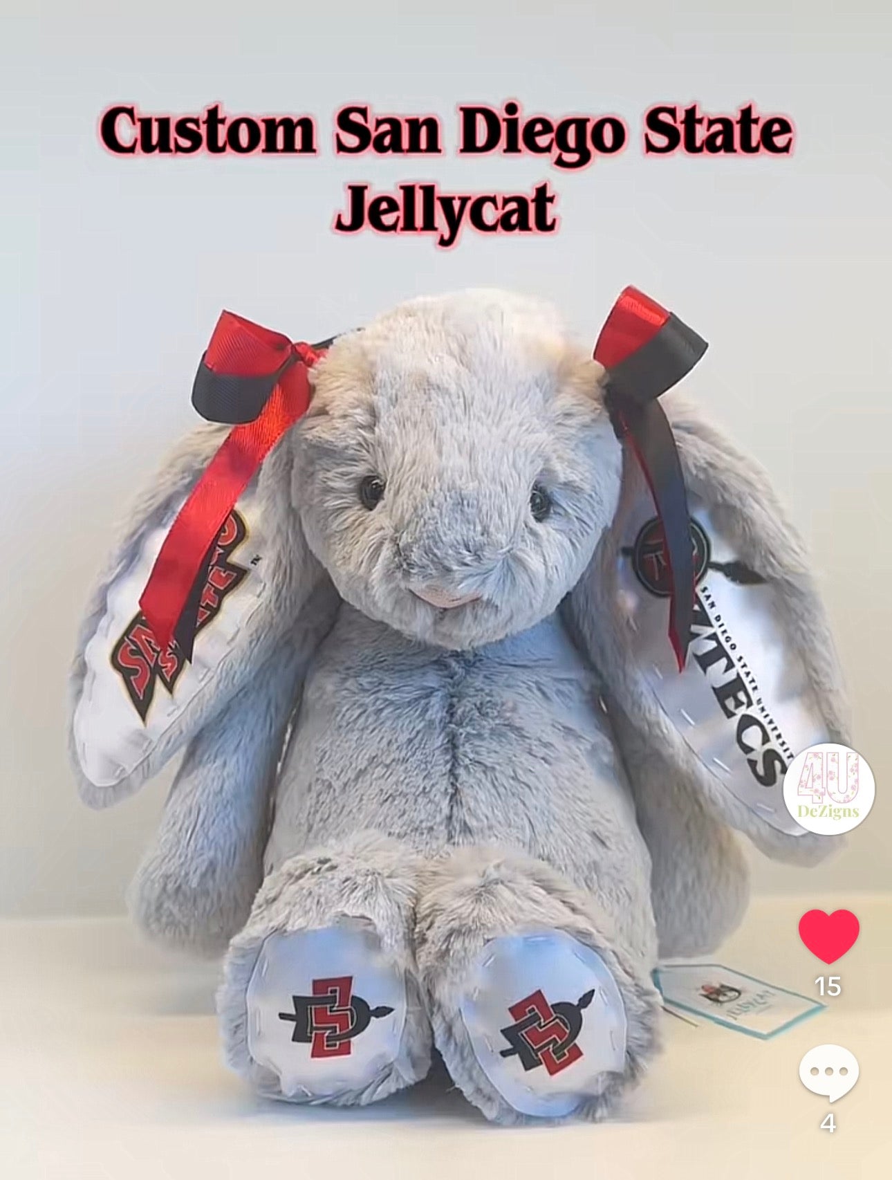 San Diego State Jellycat Bashful Bunny