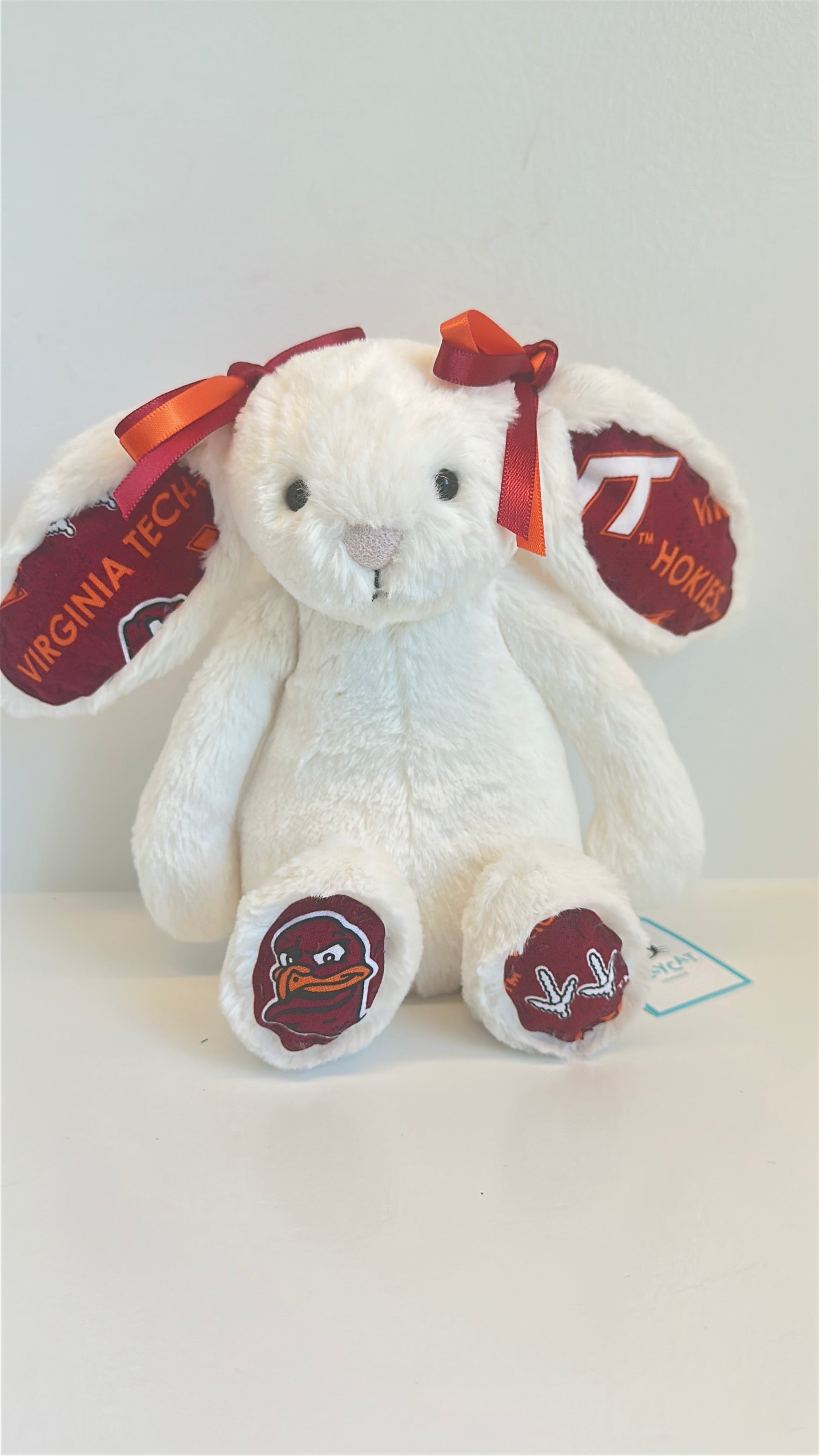Virginia Polytechnic Institute and State University (Virginia Tech) College Jellycat Bunny