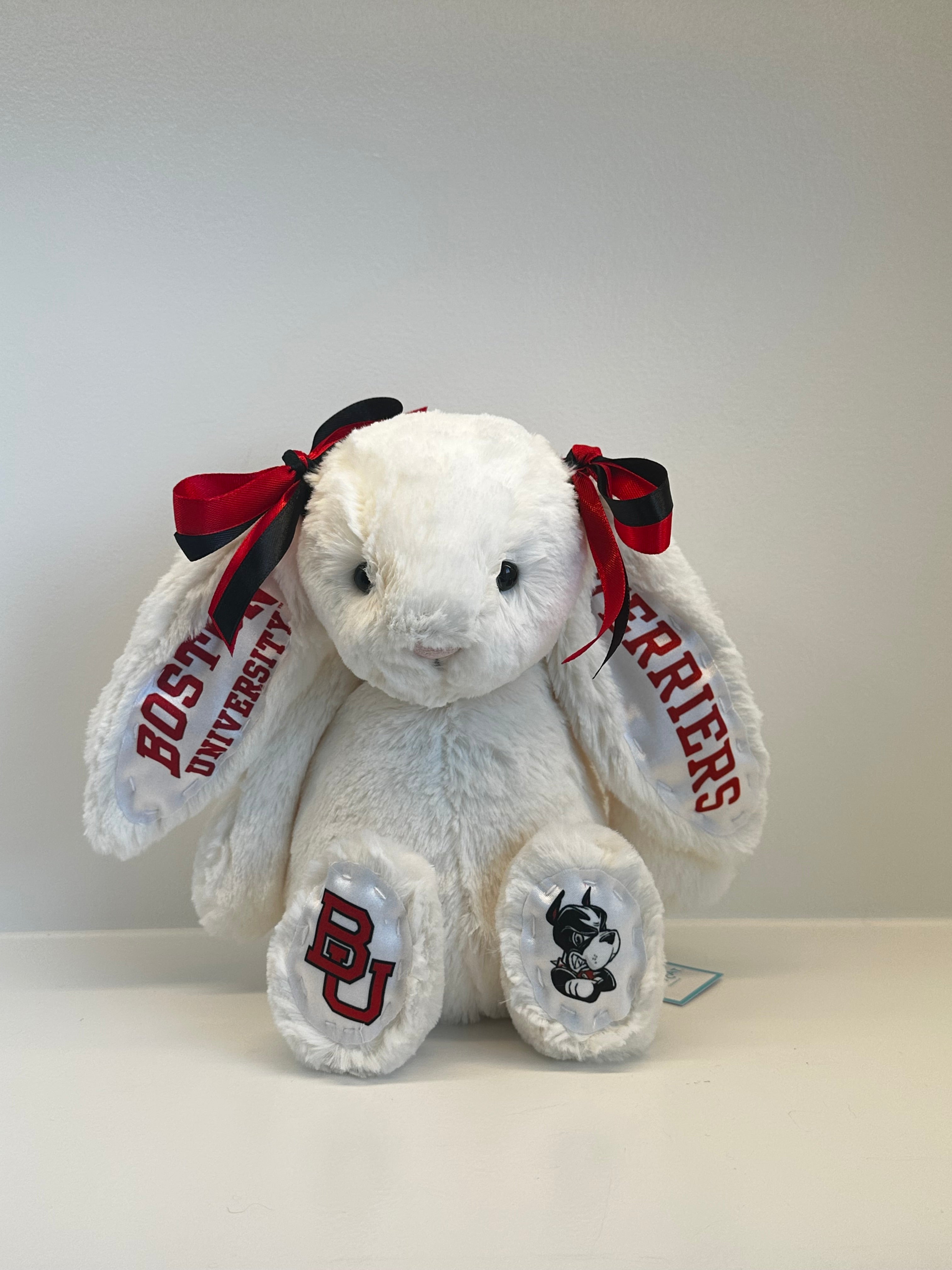 Boston University Custom College Jellycat Bashful Bunny