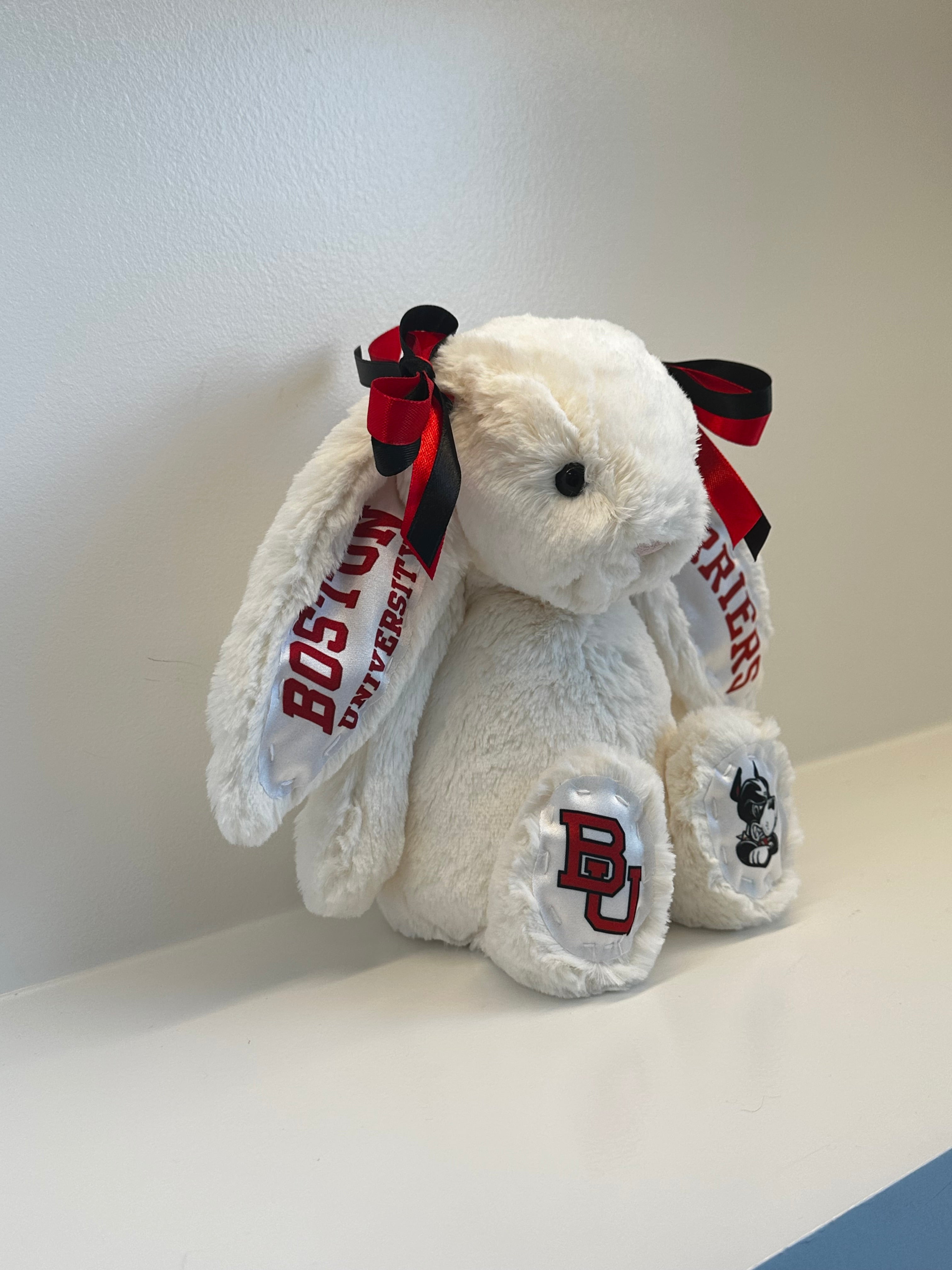 Boston University Custom College Jellycat Bashful Bunny