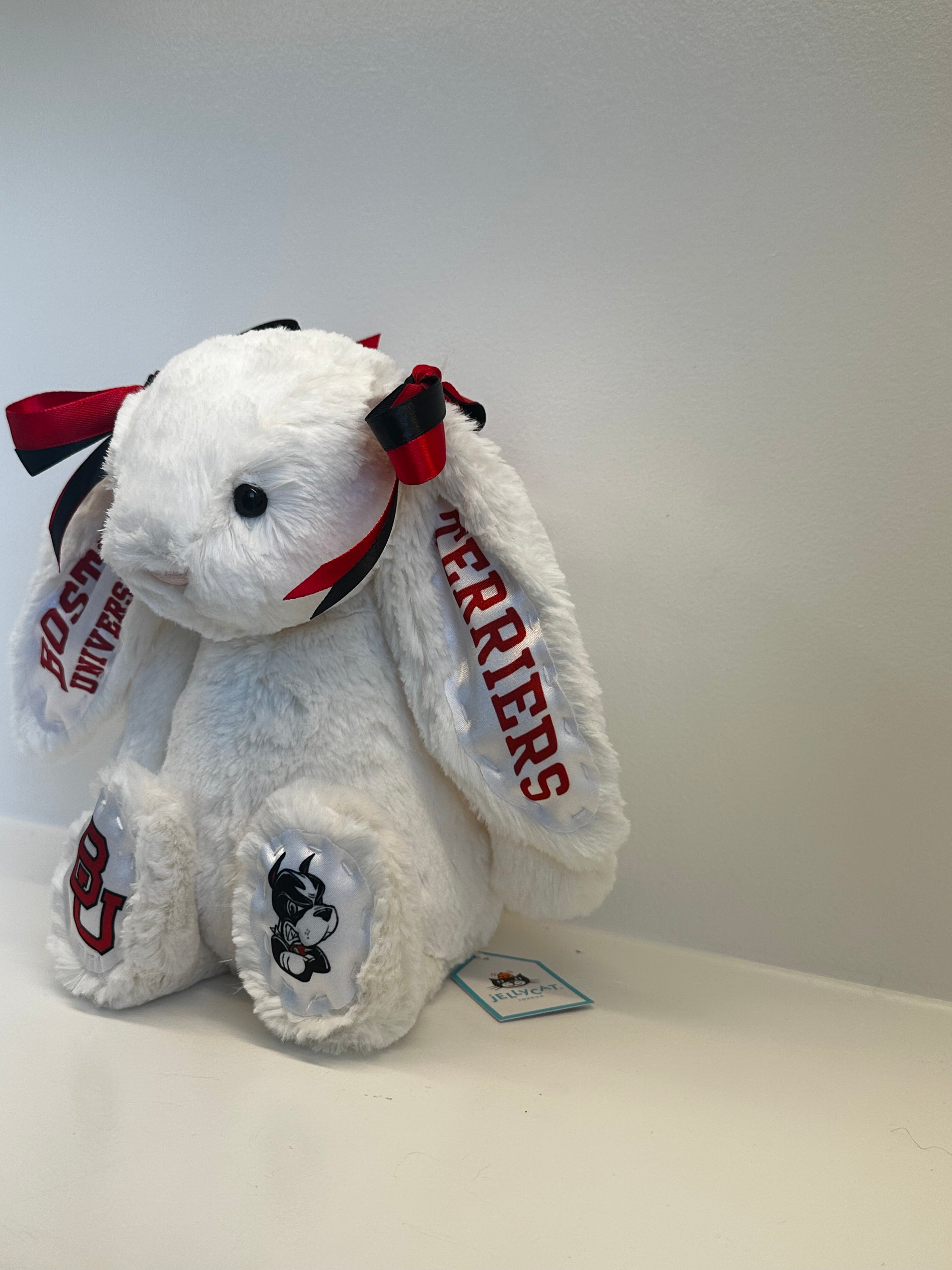 Boston University Custom College Jellycat Bashful Bunny