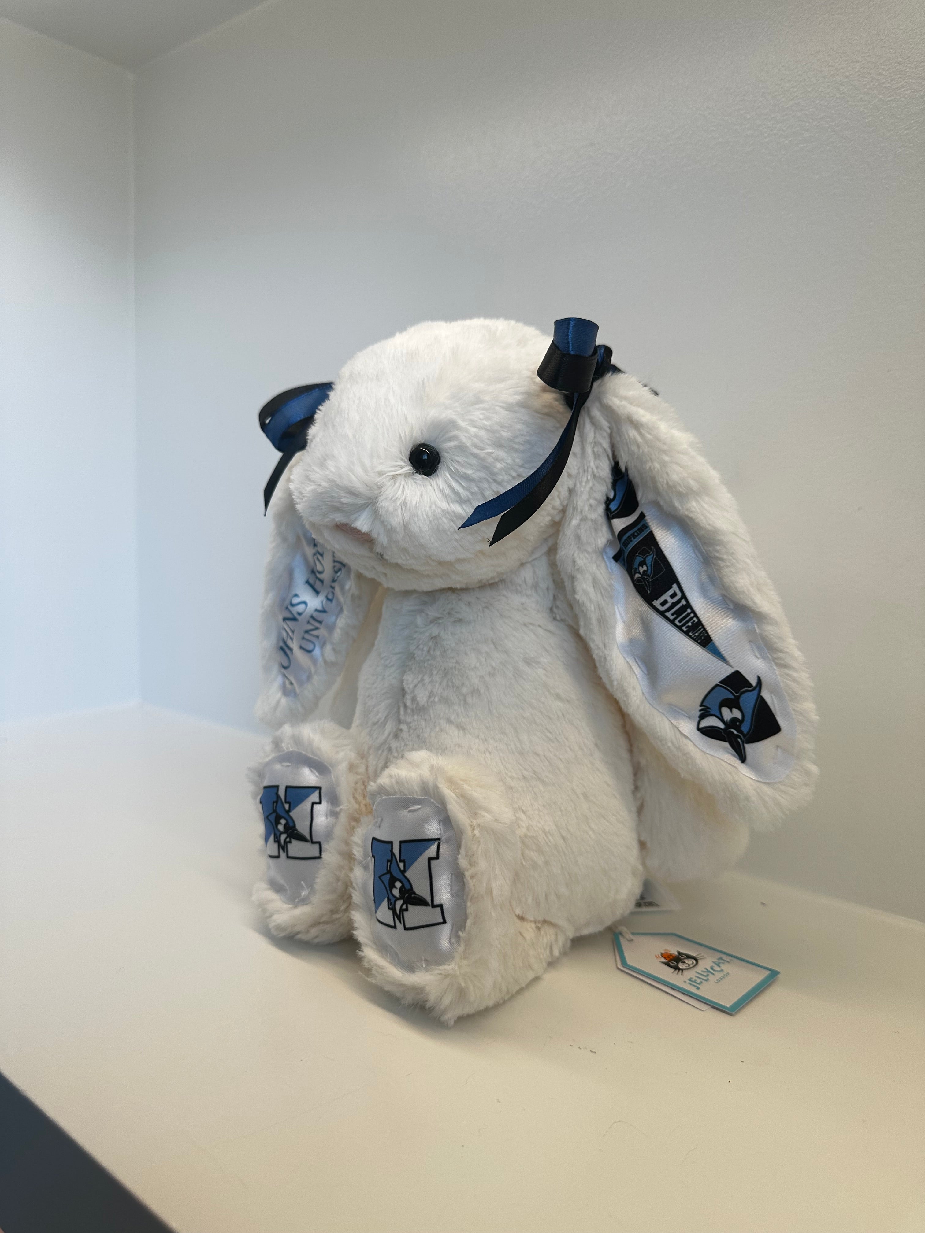 Johns Hopkins Custom College Jellycat Bashful Bunny