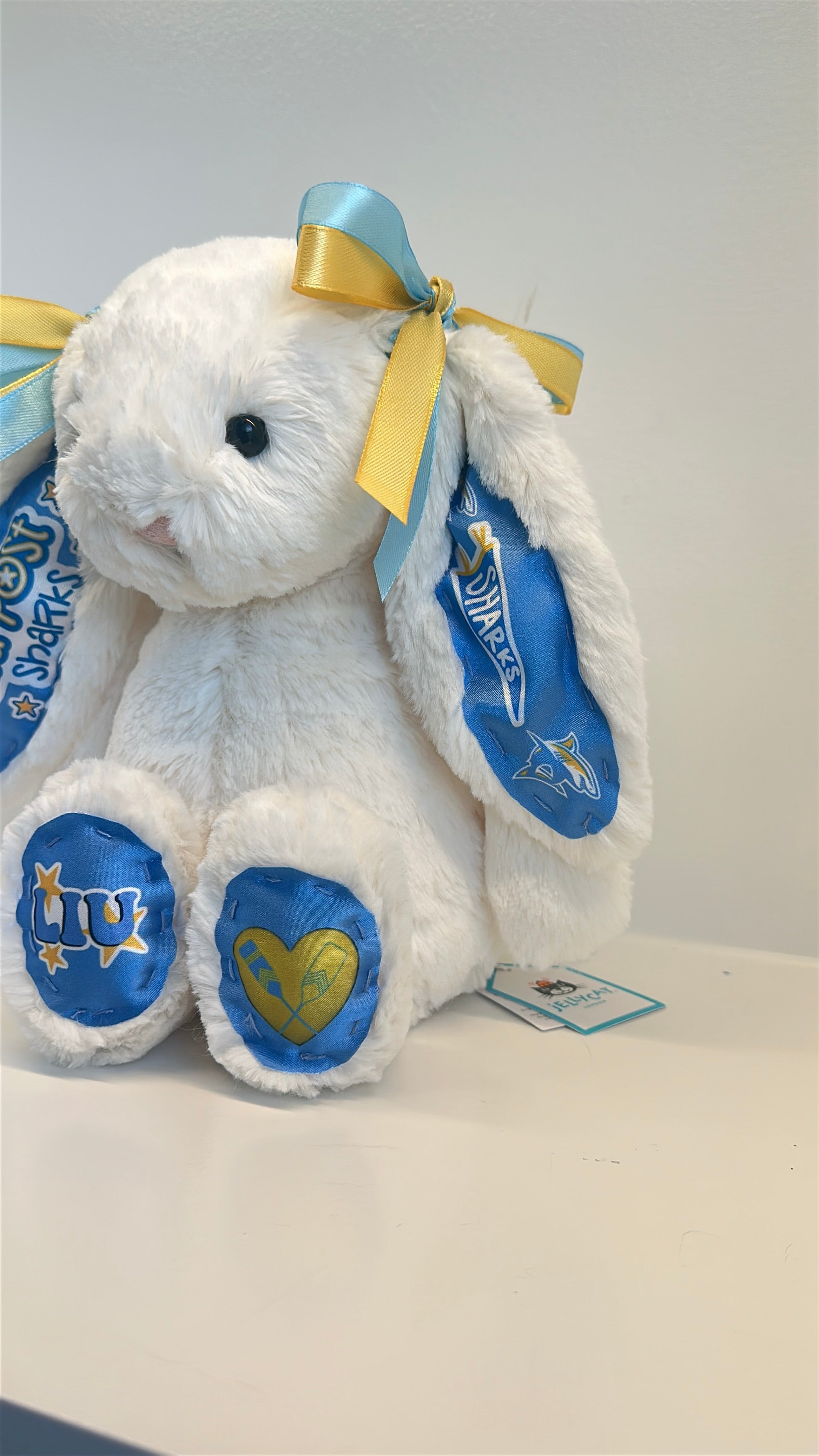 Long Island University (LIU- CW Post) Custom College Jellycat Bashful Bunny