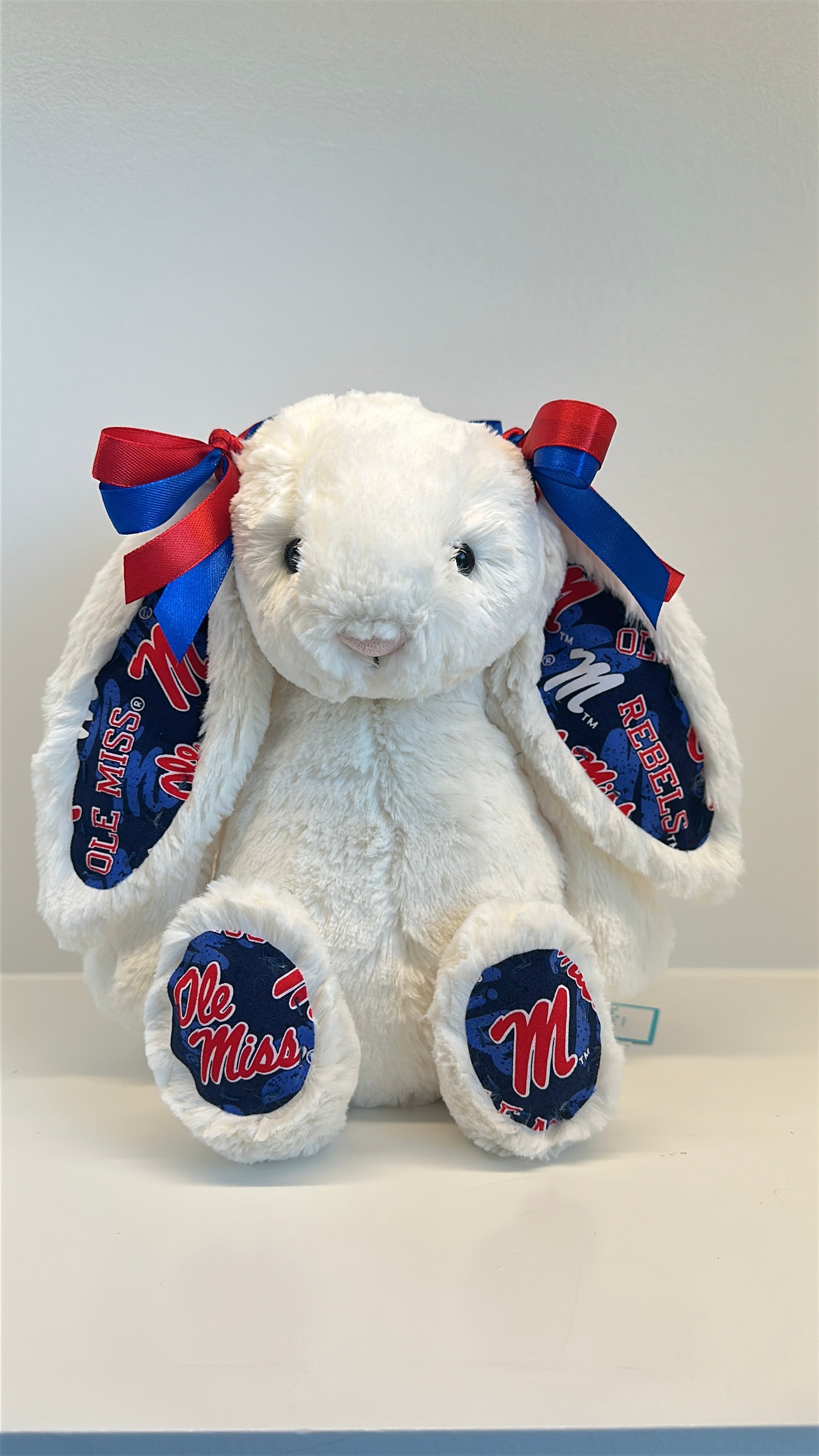 University of Mississippi (Ole Miss) Custom College Jellycat Bashful Bunny