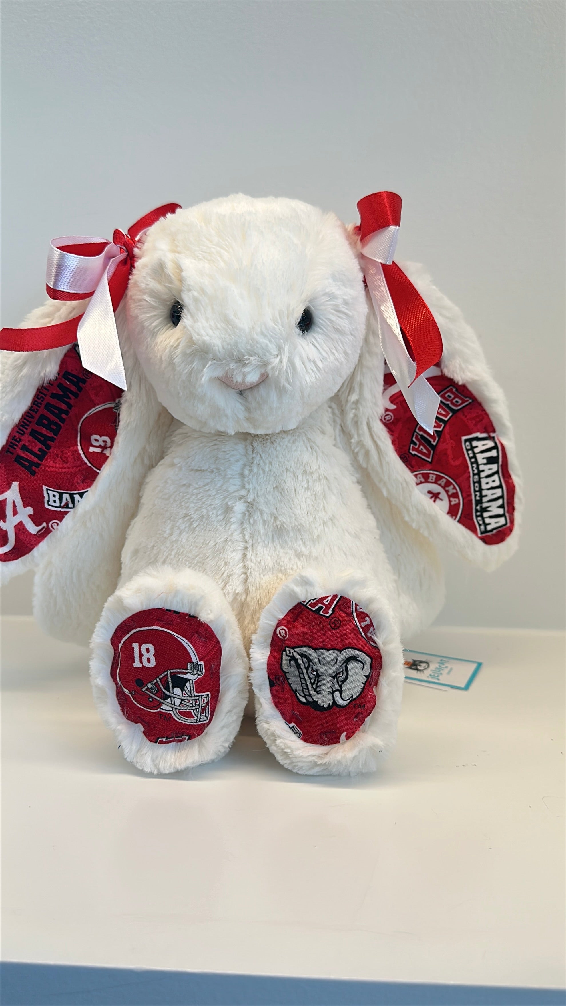 University of Alabama Custom College Jellycat Bashful Bunny
