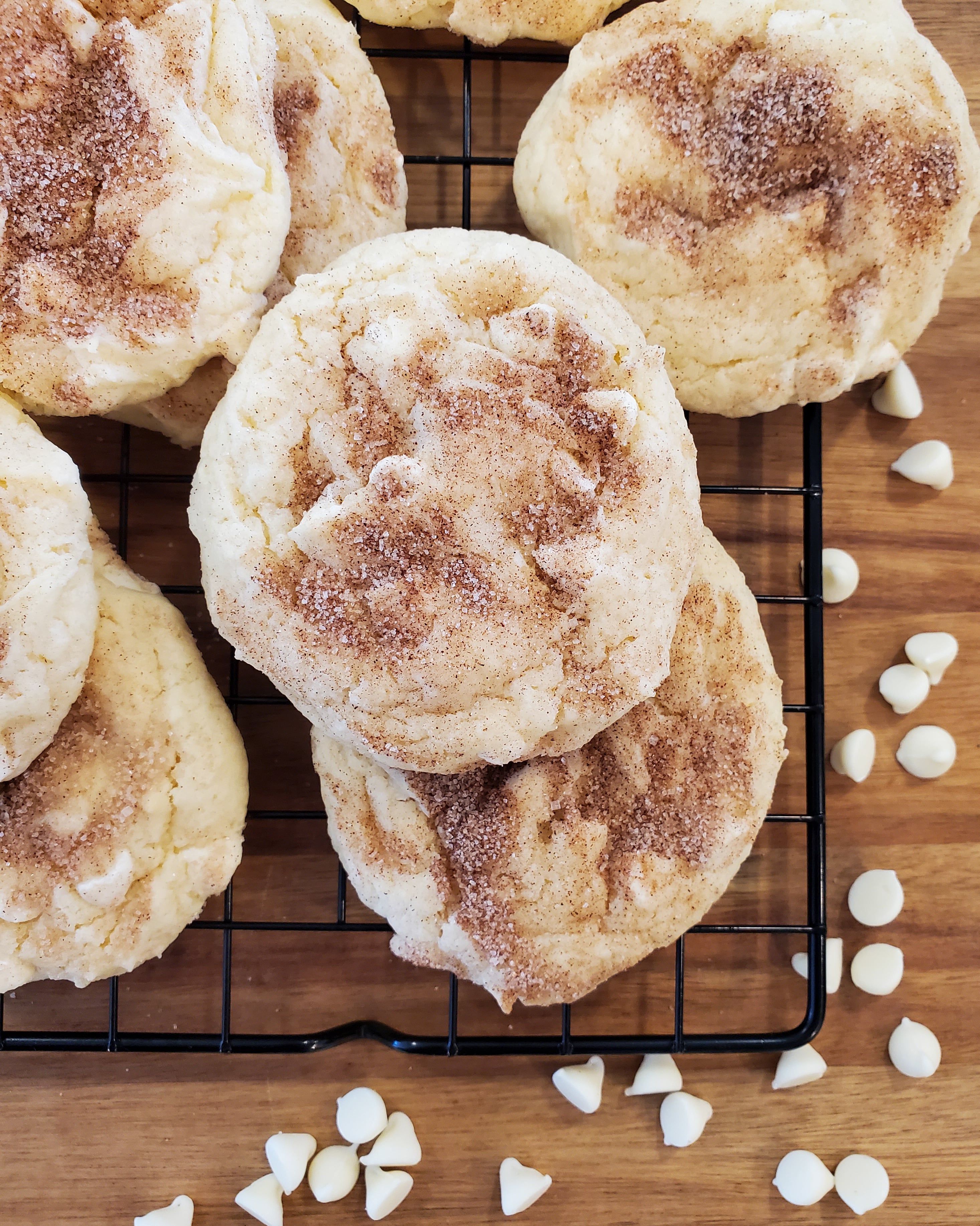 White Chocolate Snickerdoodle Cookies: Dozen