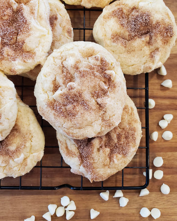 White Chocolate Snickerdoodle Cookies: Dozen