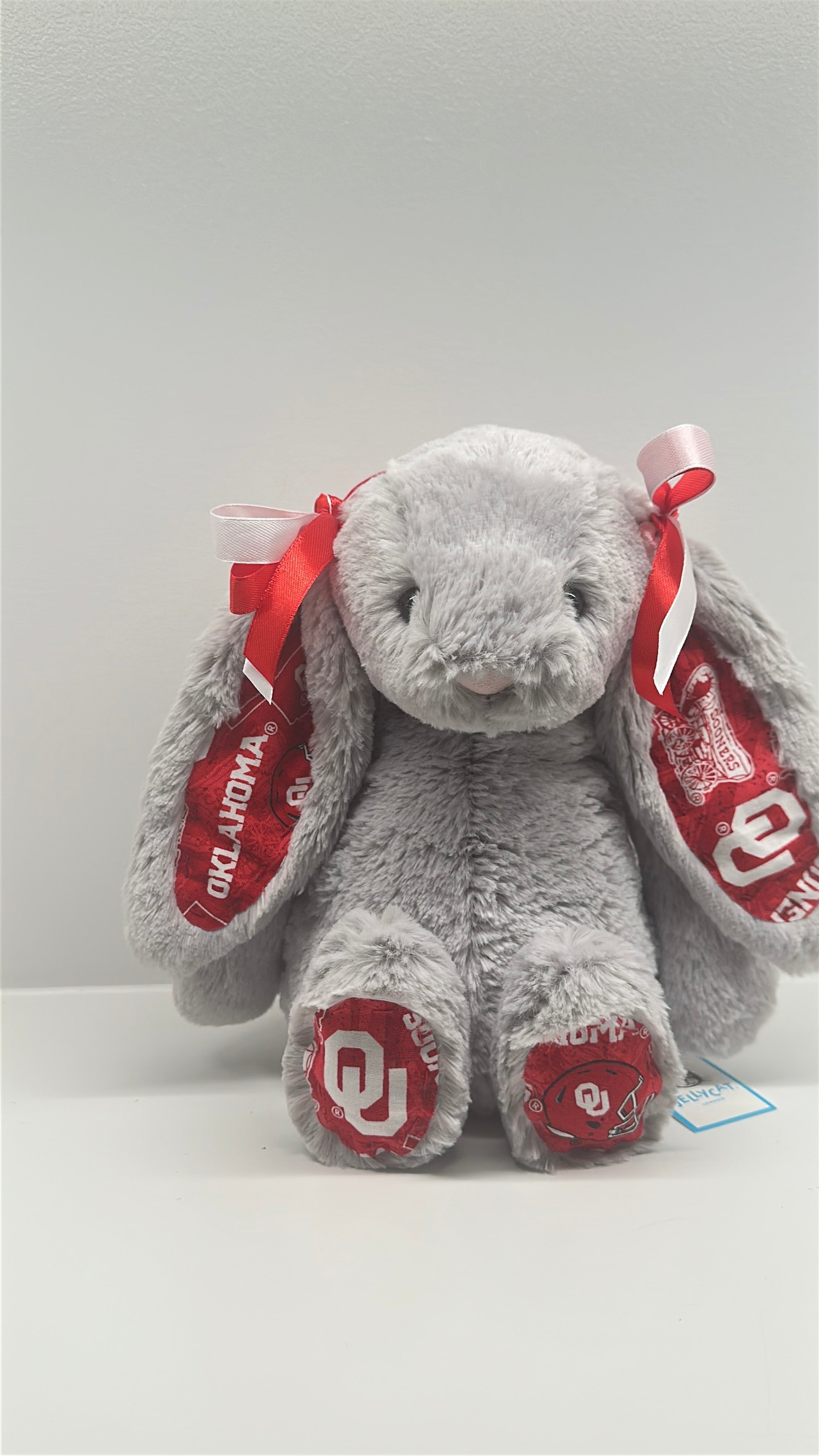 Oklahoma University Custom College Jellycat Bashful Bunny