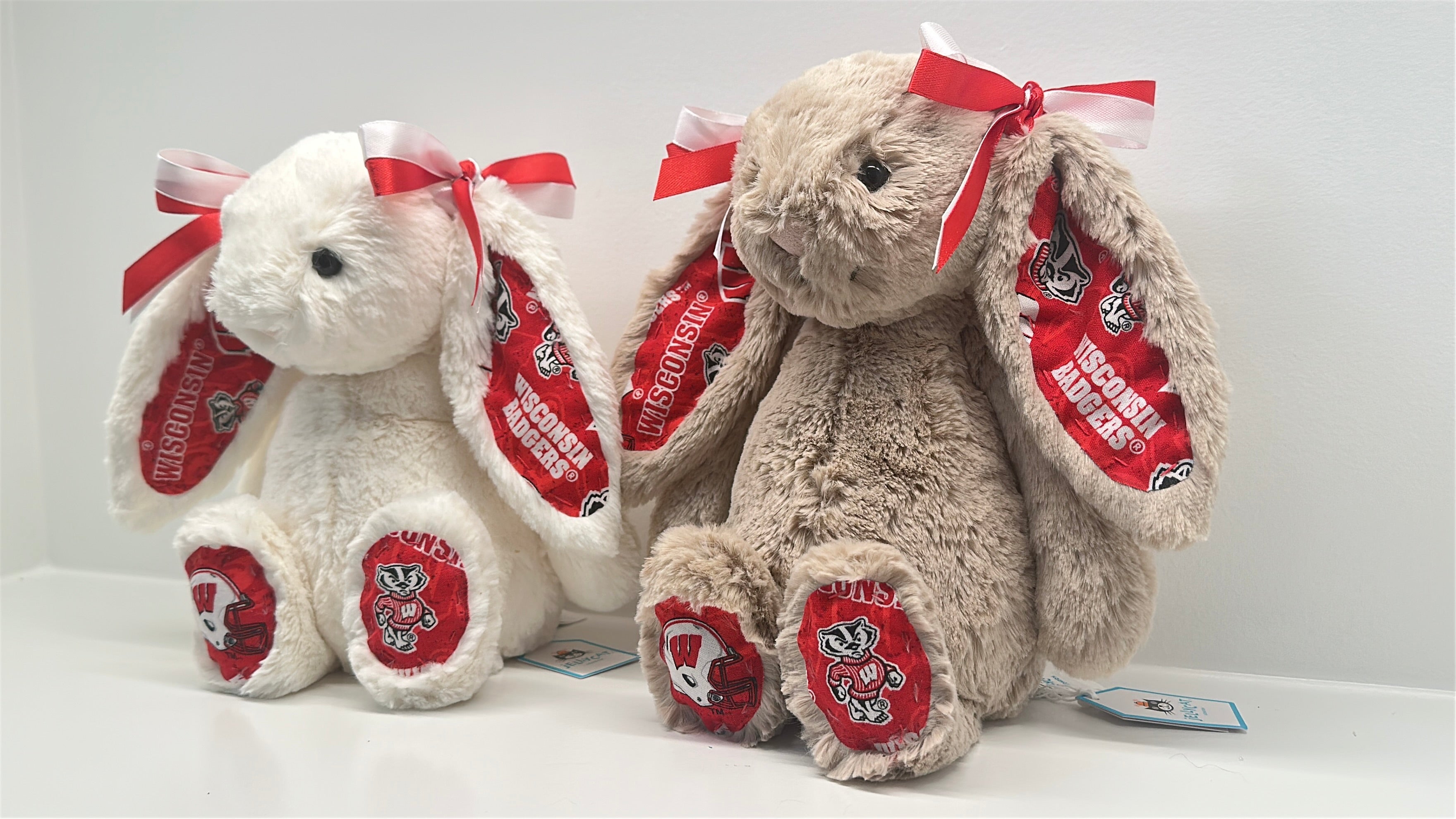 University of Wisconsin Custom College Jellycat Bashful Bunny