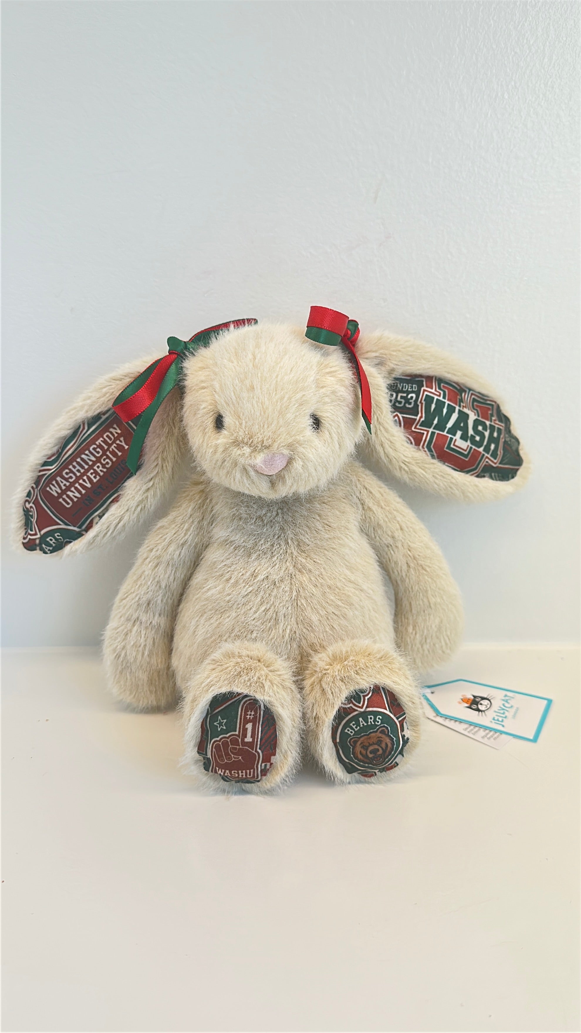 Washington University (WashU) Fully Custom Jellycat Bunny