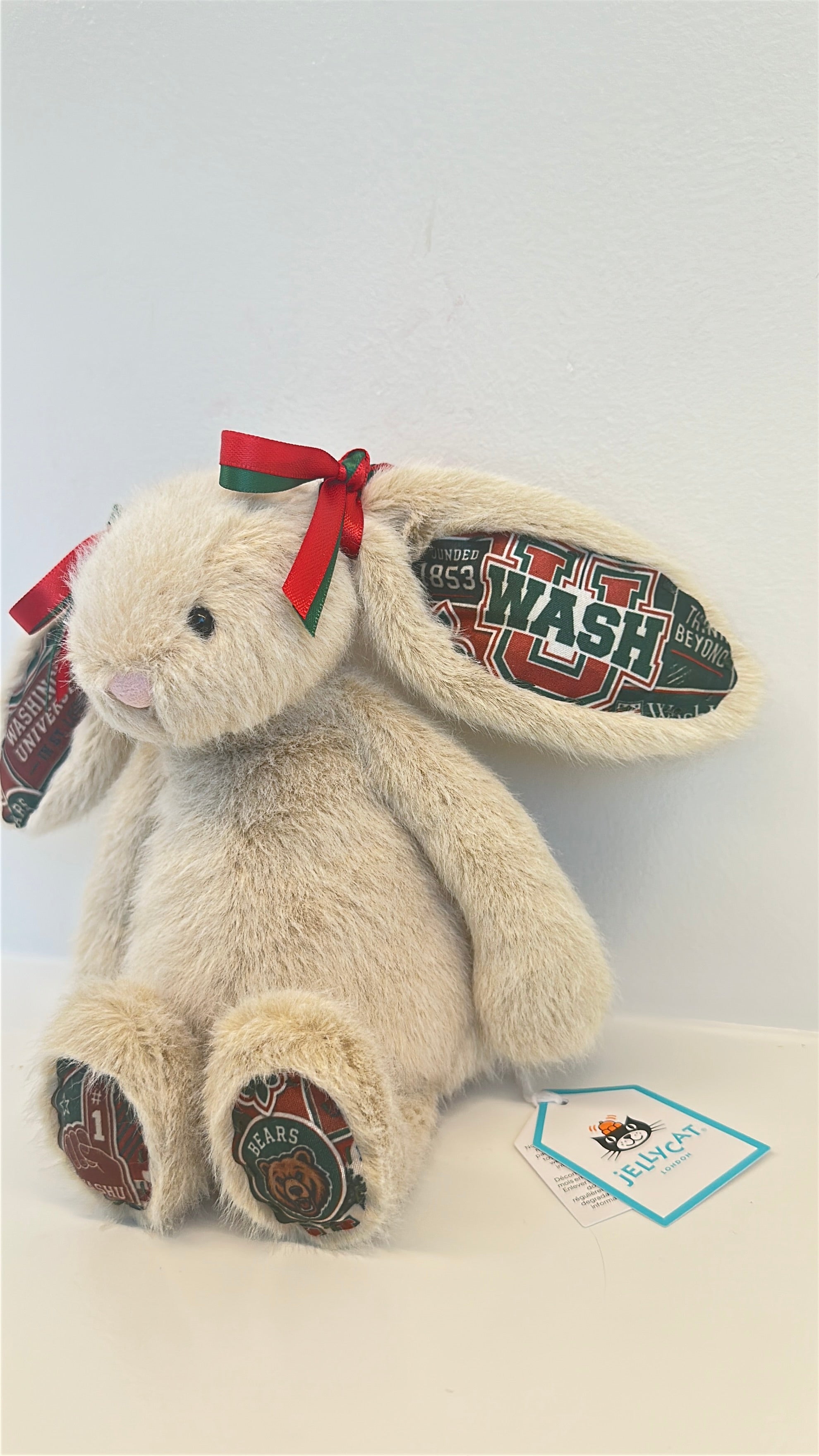 Washington University (WashU) Fully Custom Jellycat Bunny