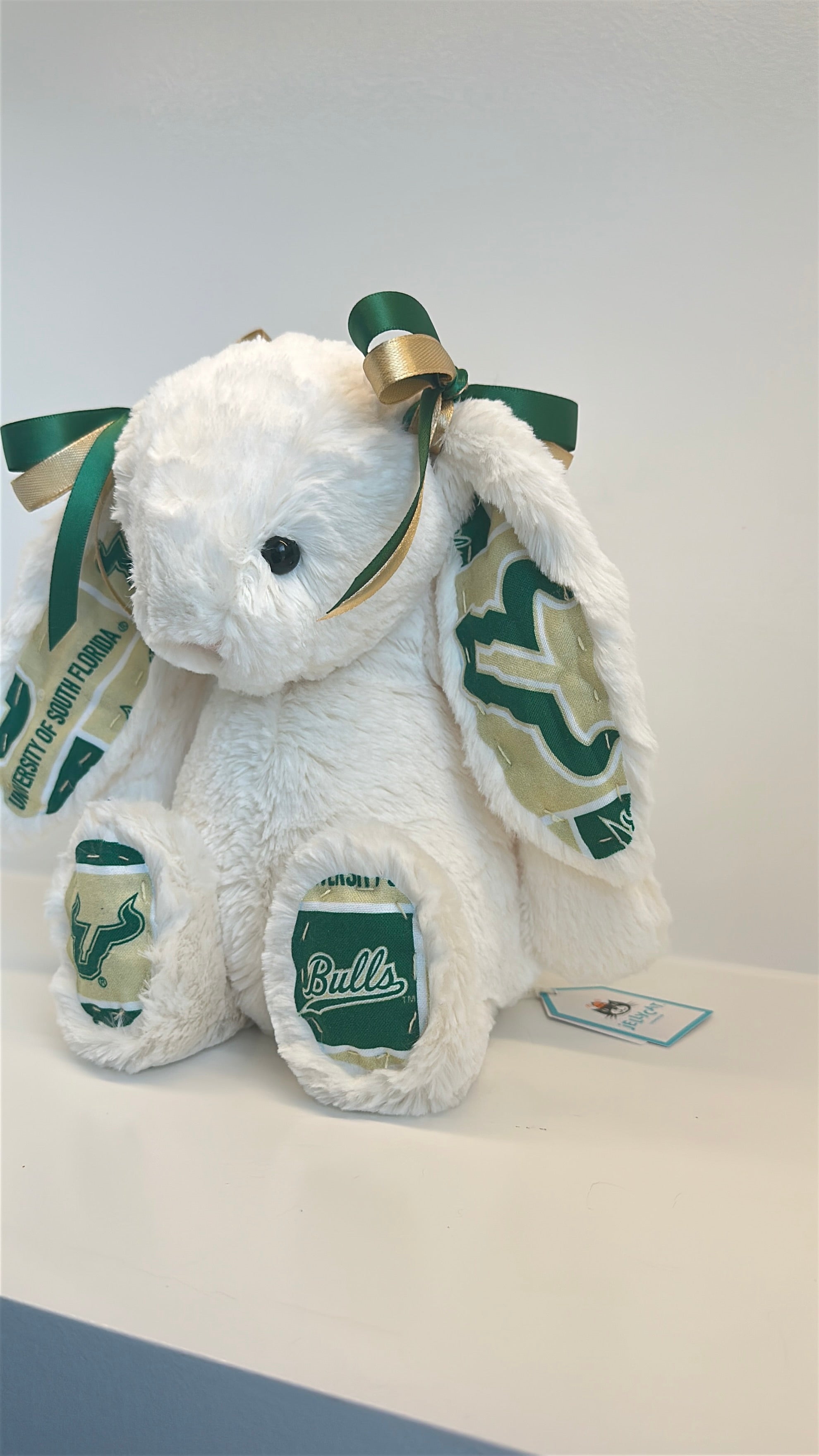 University of South Florida (USF)  Custom College Jellycat Bashful Bunny