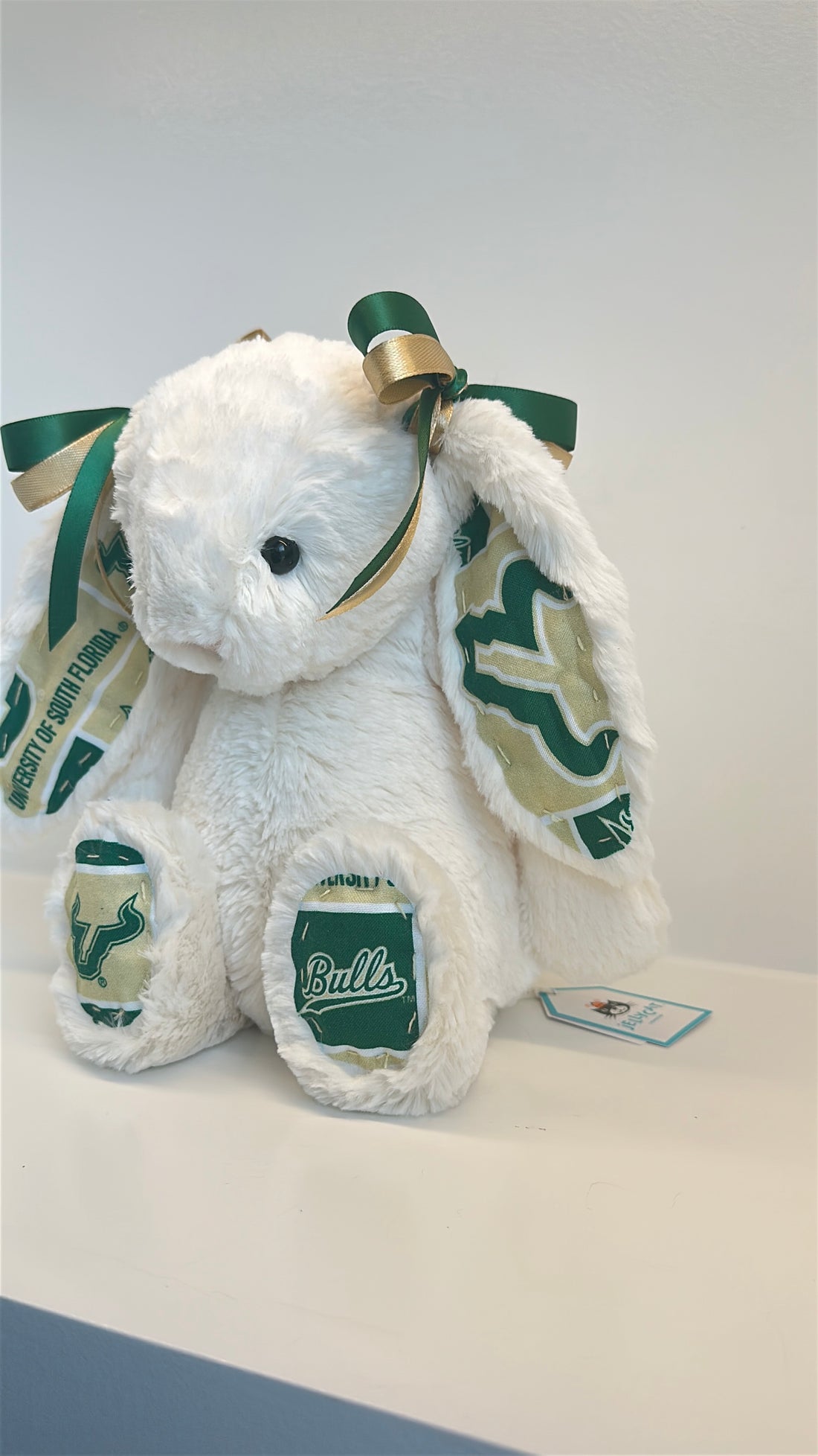 University of South Florida (USF) Custom College Jellycat Bashful Bunny