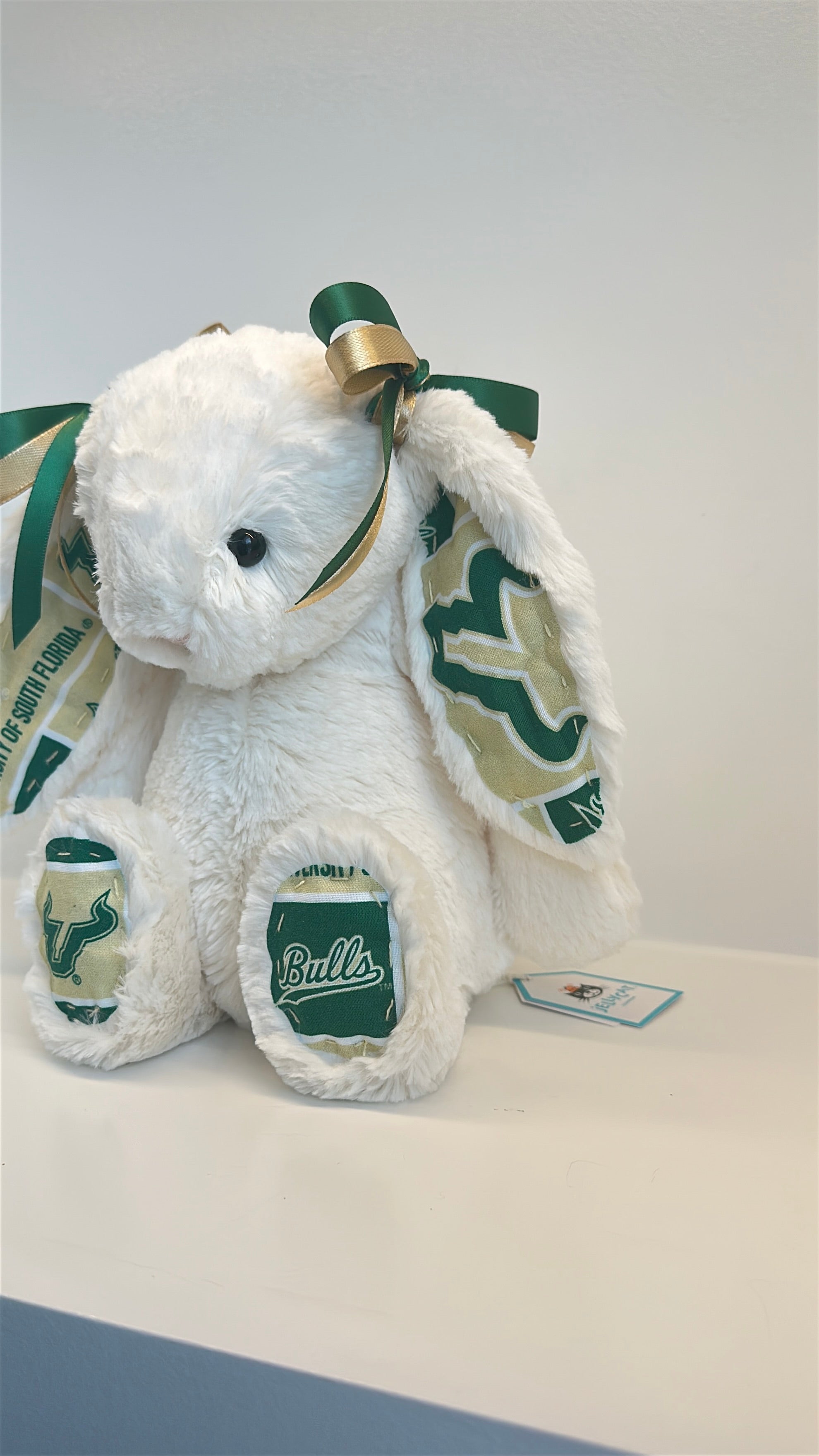 University of South Florida (USF)  Custom College Jellycat Bashful Bunny