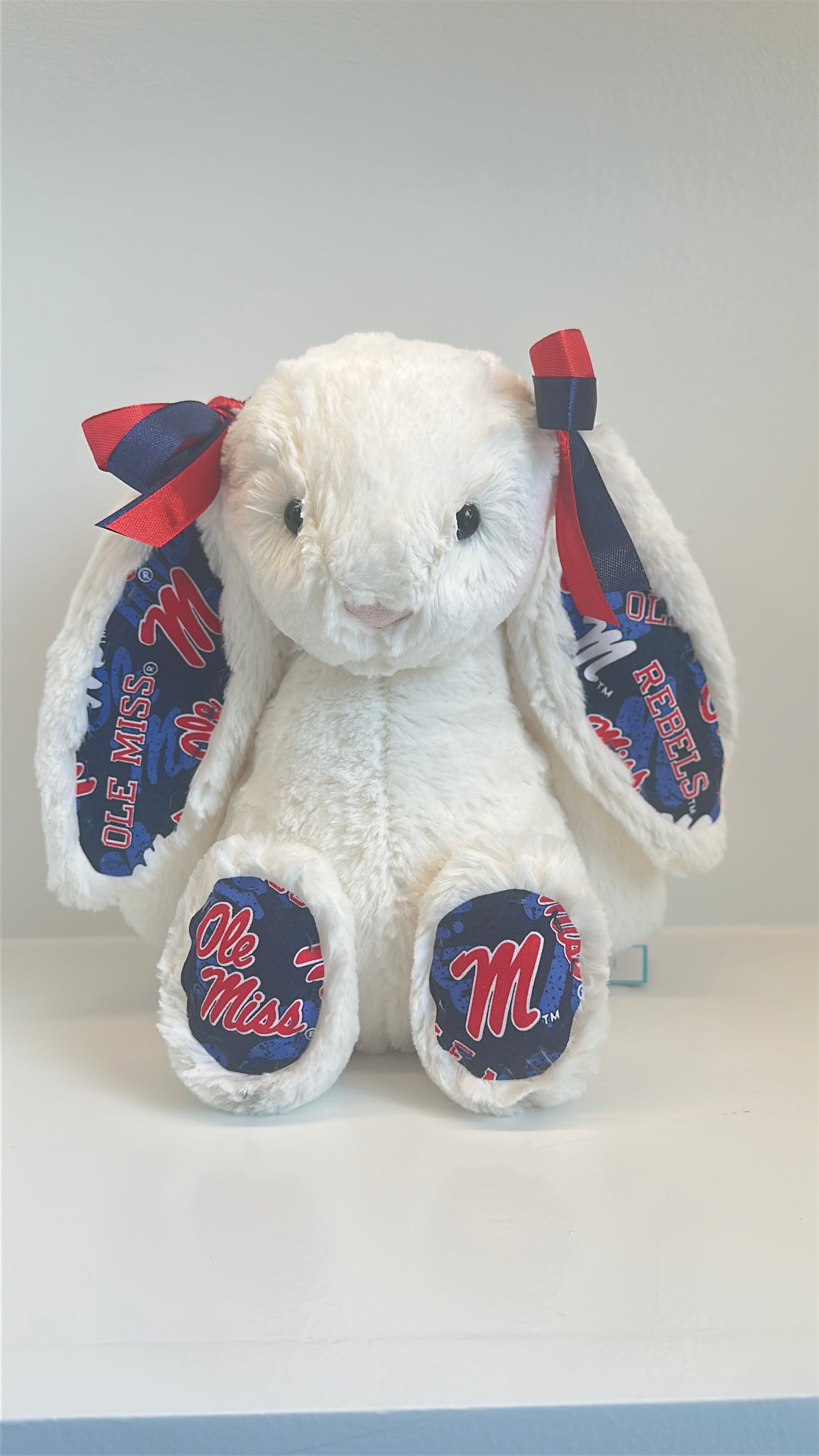 University of Mississippi (Ole Miss) Custom College Jellycat Bashful Bunny