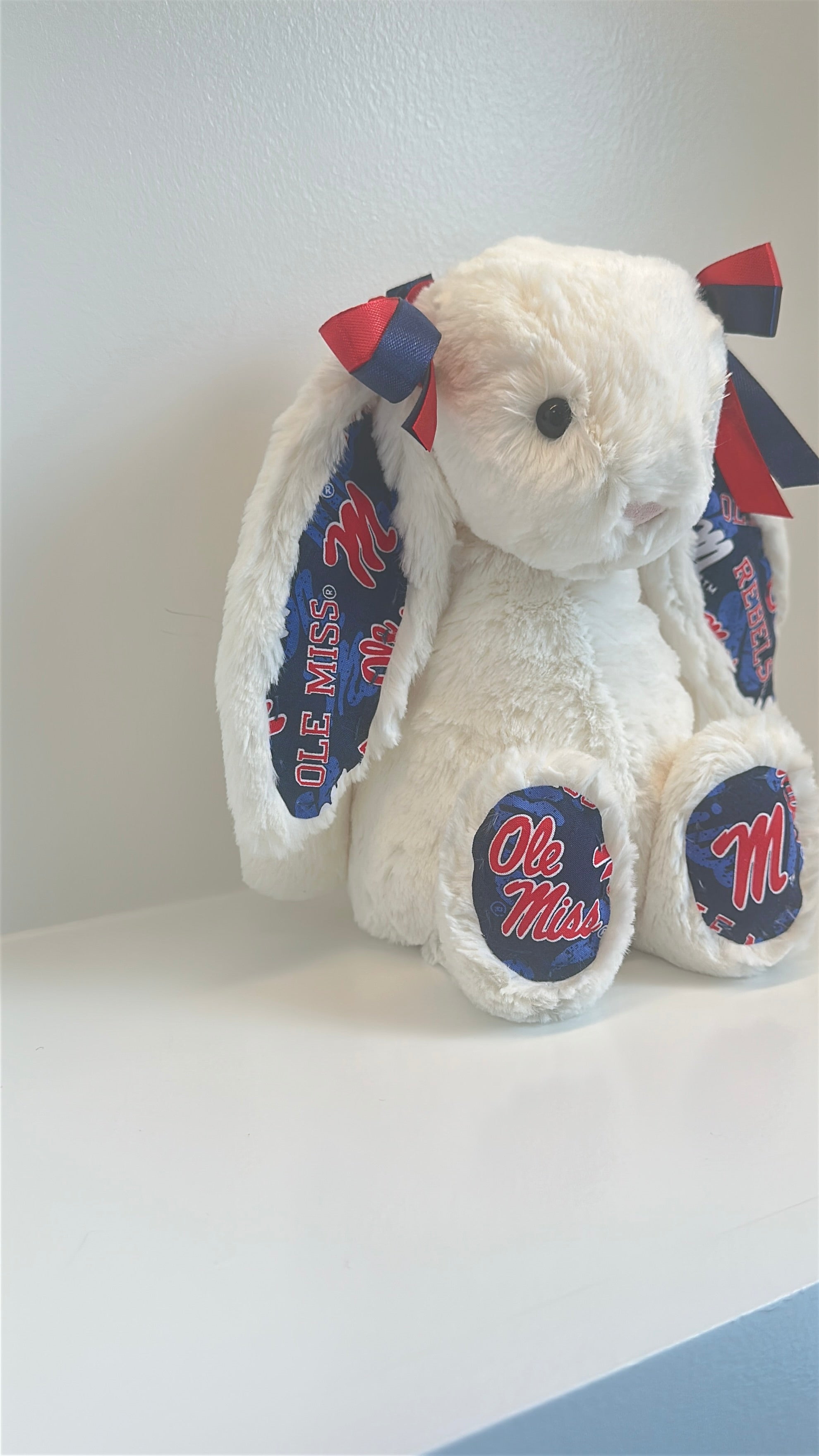 University of Mississippi (Ole Miss) Custom College Jellycat Bashful Bunny