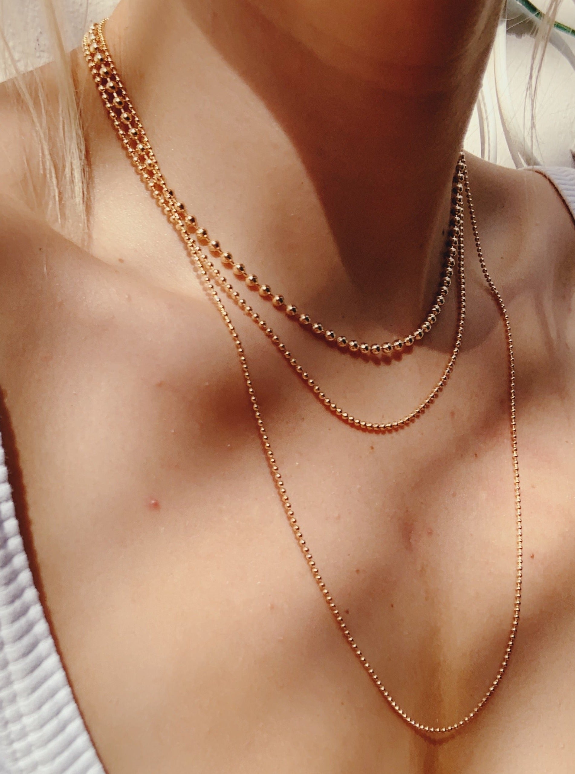 Military Chain Necklace Set