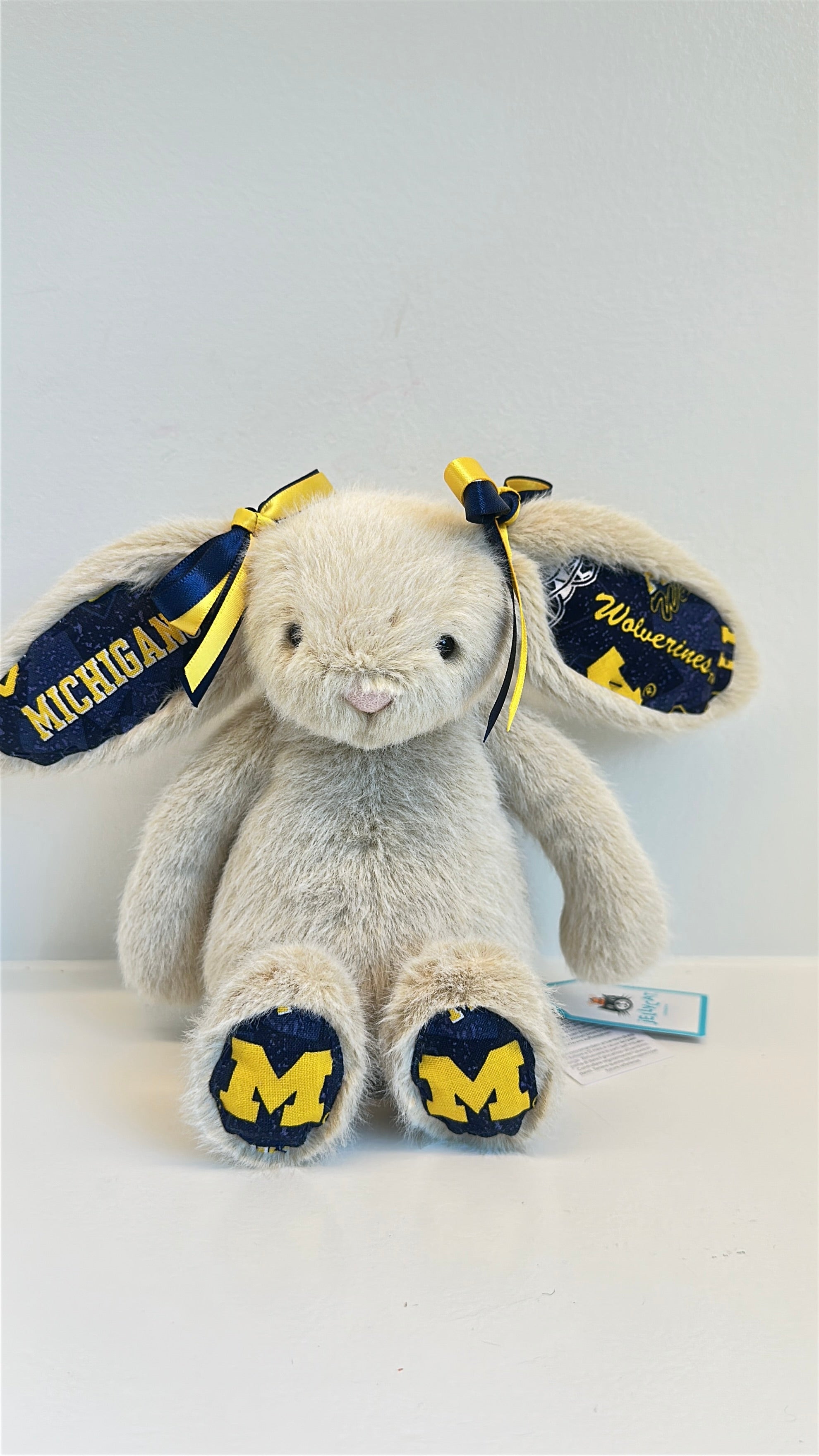 University of Michigan Custom College Jellycat Bashful Bunny