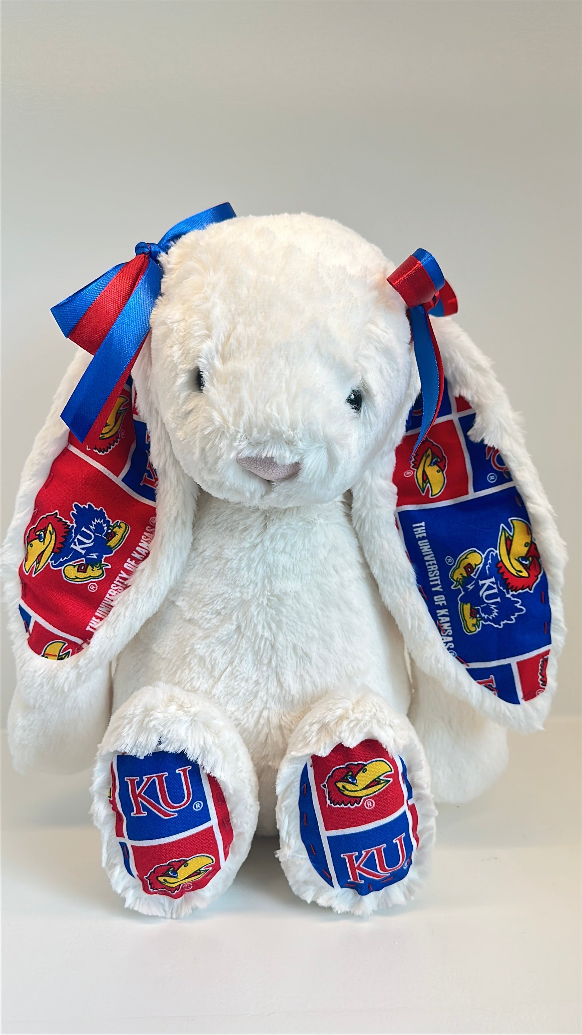 University of Kansas Custom College Jellycat Bashful Bunny