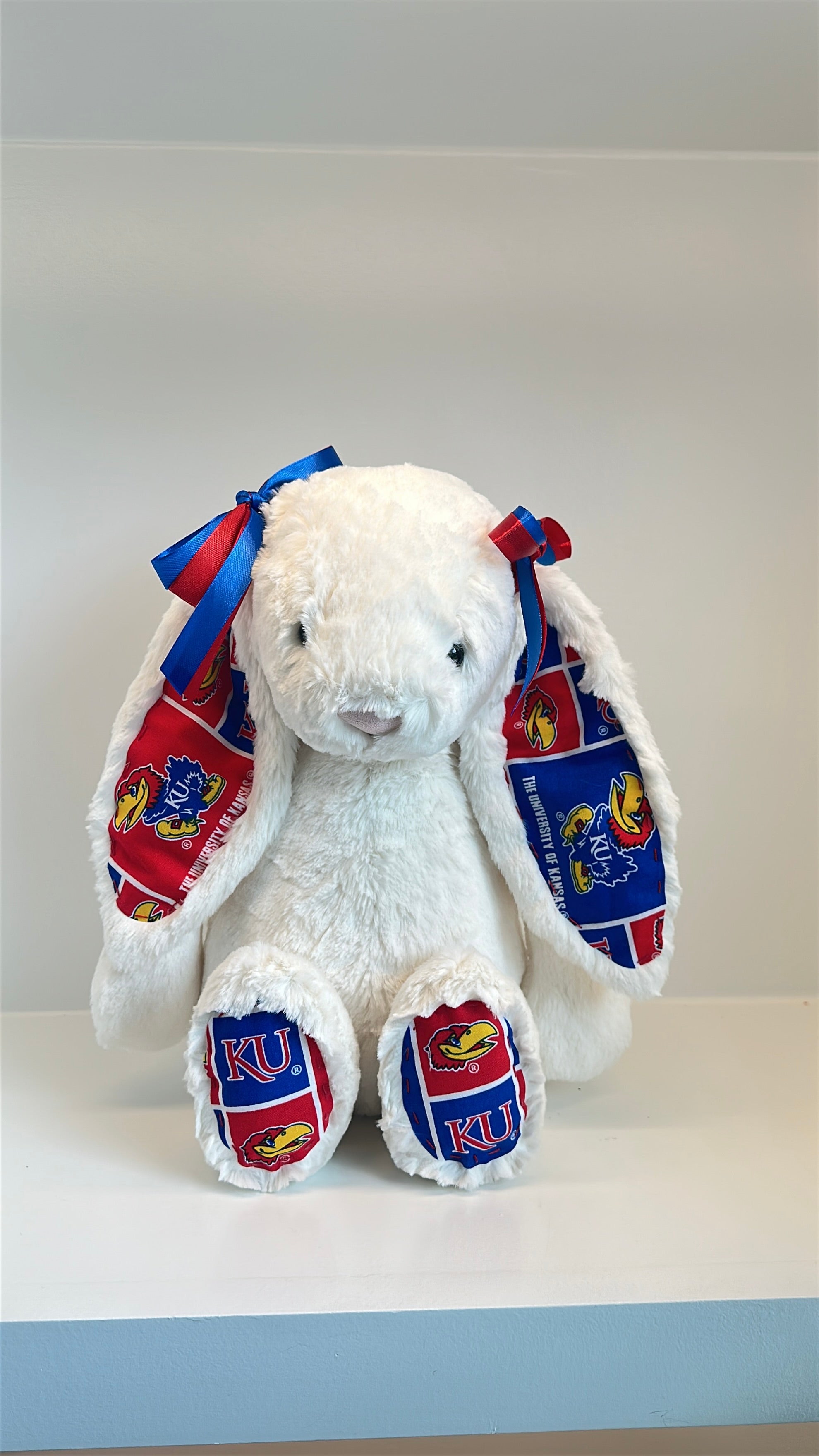 University of Kansas Custom College Jellycat Bashful Bunny