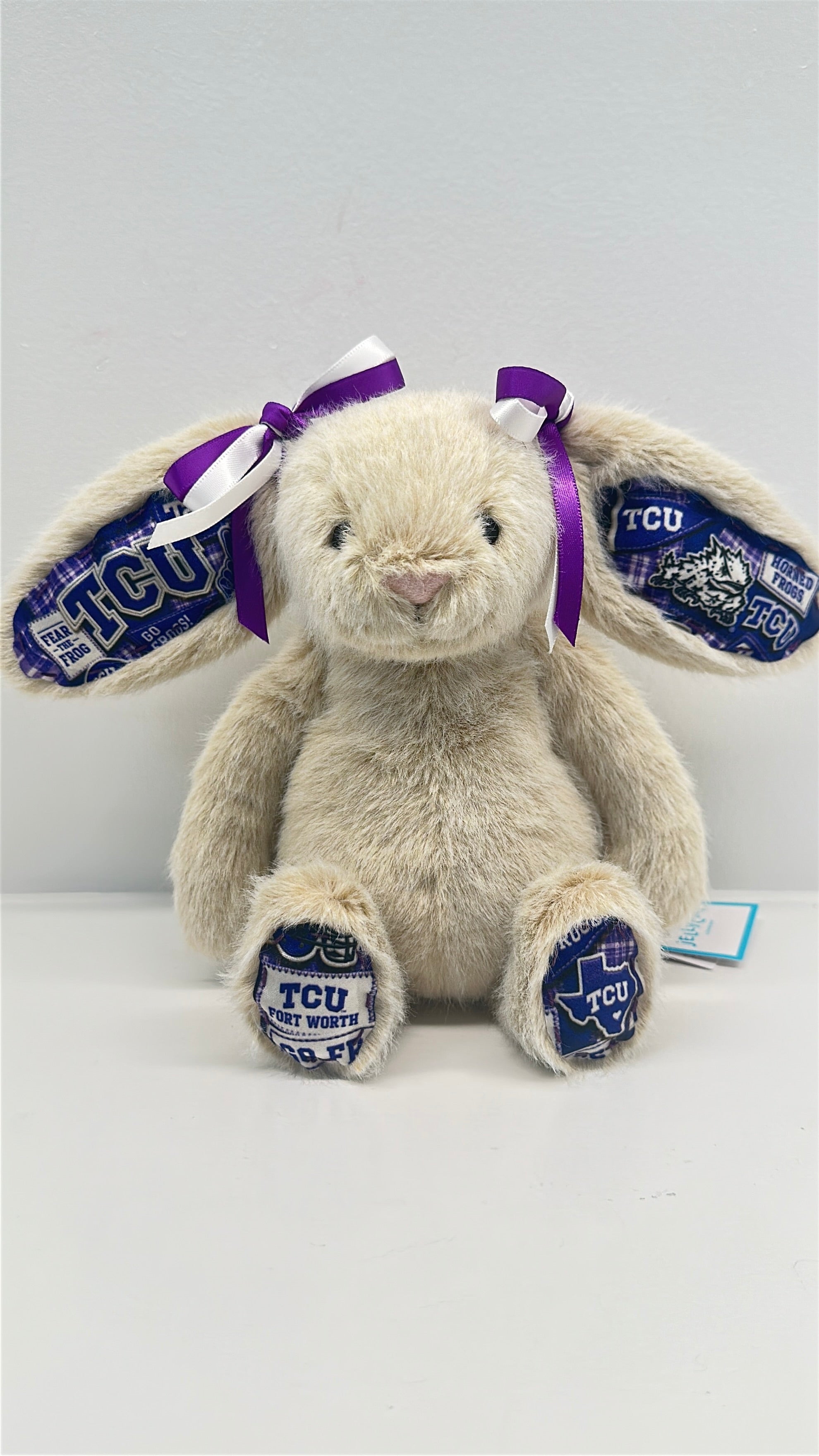 Texas Christian University (TCU)  Fully Custom College Jellycat Bunny