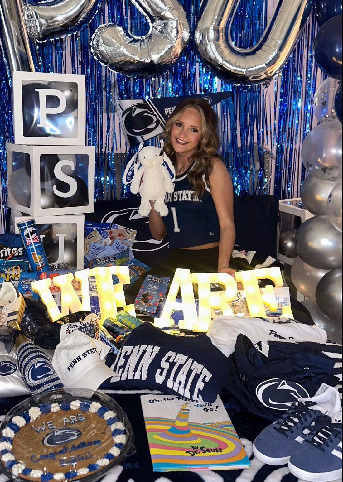 Penn State University Custom College Jellycat Bashful Bunny