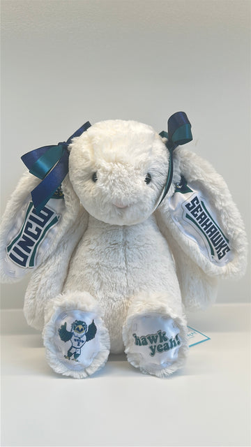 University of North Carolina Wilmington (UNCW) Custom College Jellycat Bashful Bunny