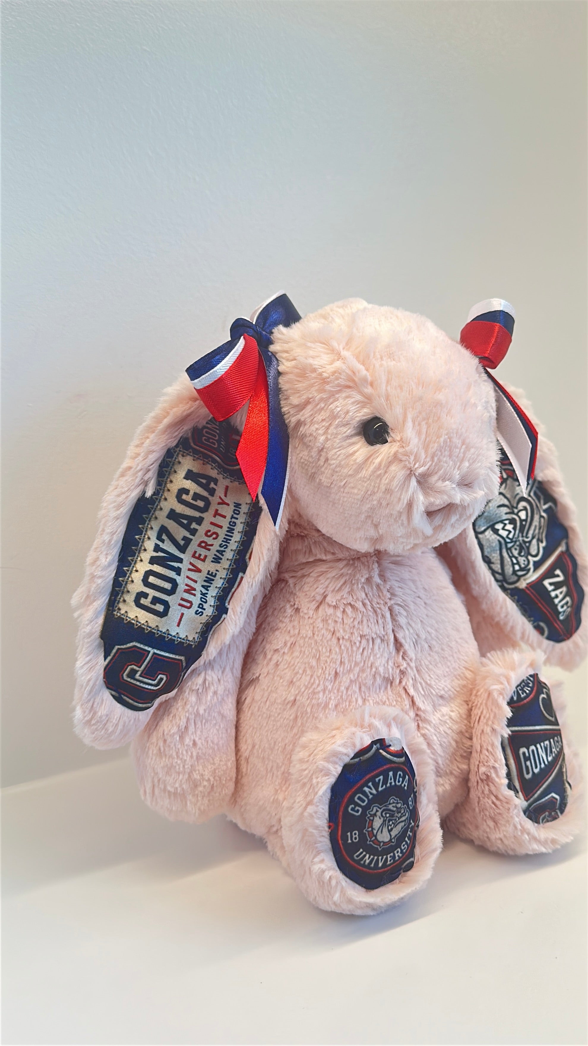 Gonzaga Fully Custom College Jellycat Bunny