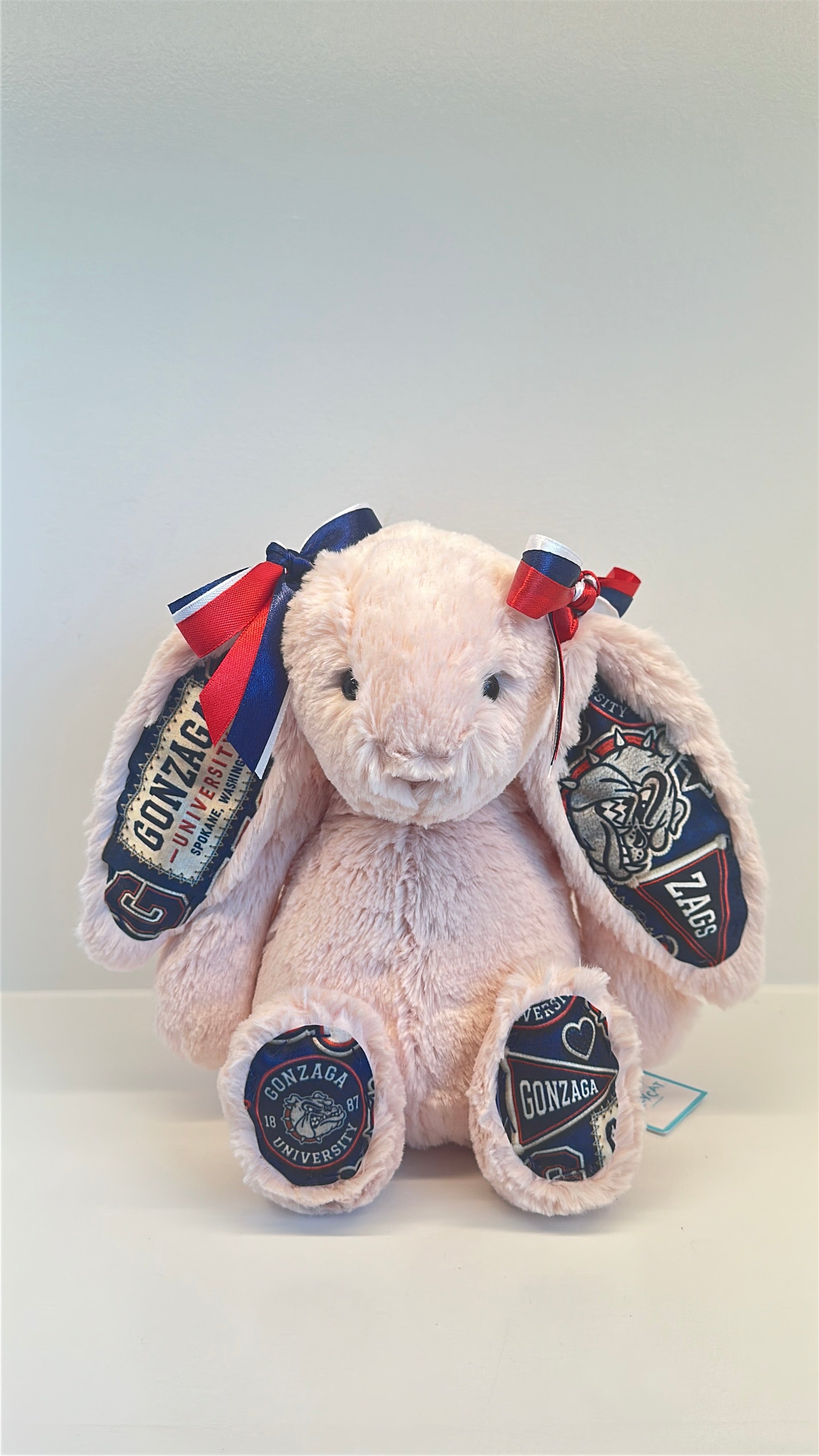 Gonzaga Fully Custom College Jellycat Bunny