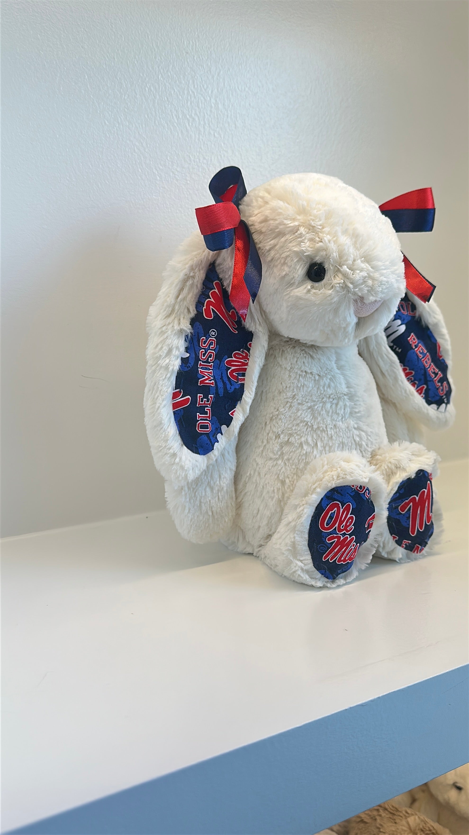 University of Mississippi (Ole Miss) Custom College Jellycat Bashful Bunny
