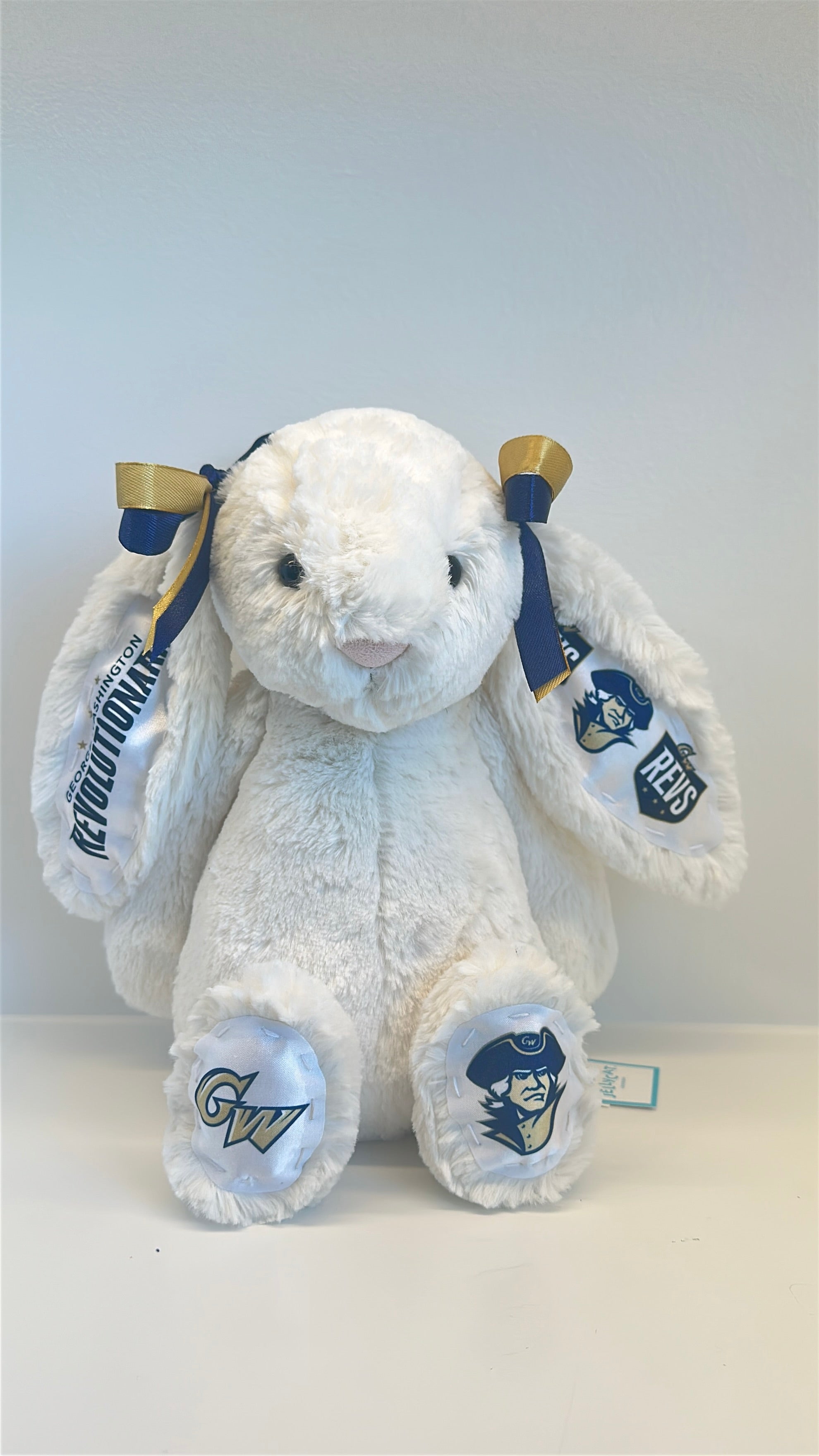 George Washington University Custom College Jellycat Bashful Bunny