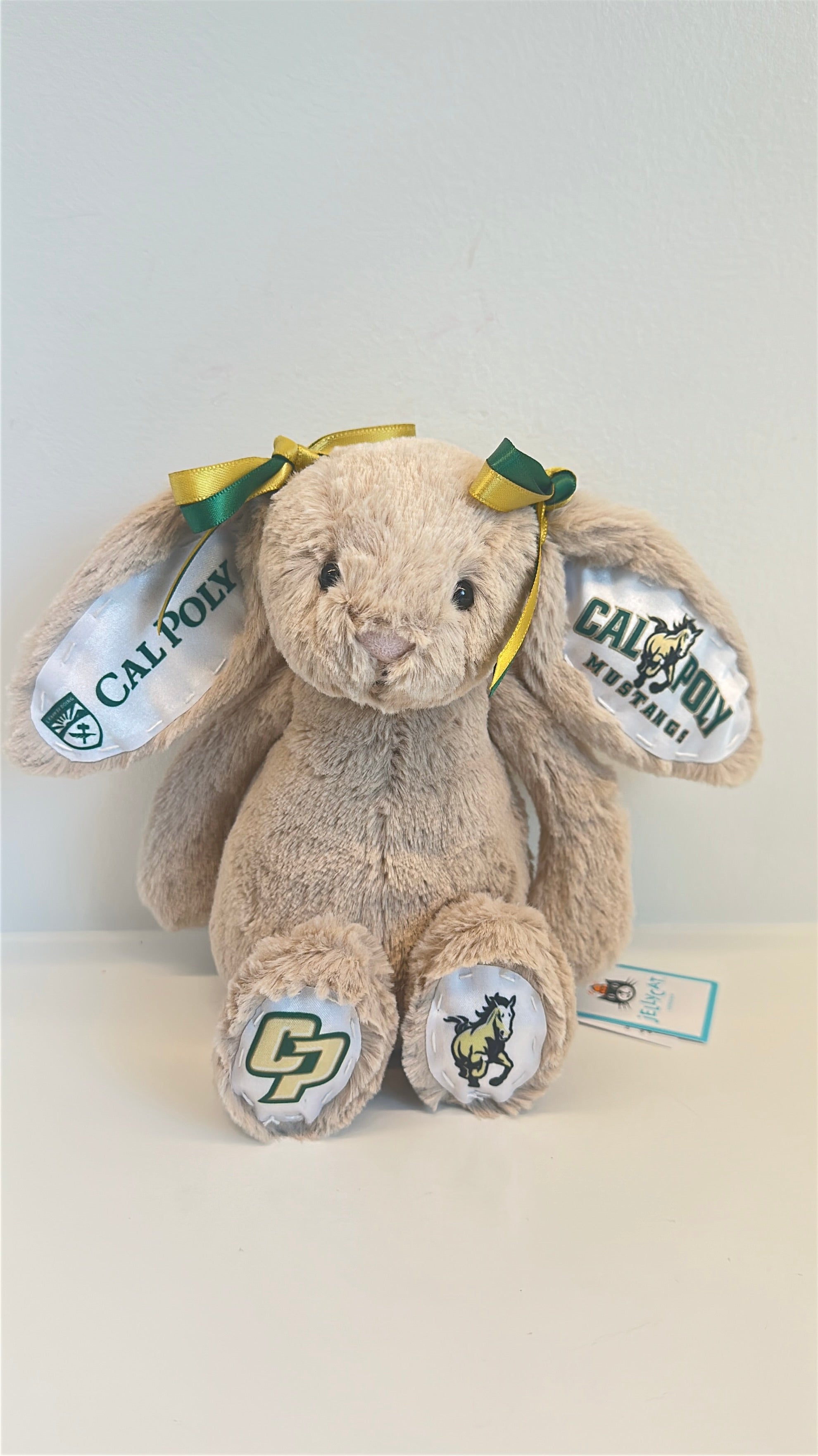 California Polytechnic State University (Cal Poly) Fully Custom College Jellycat Bunny