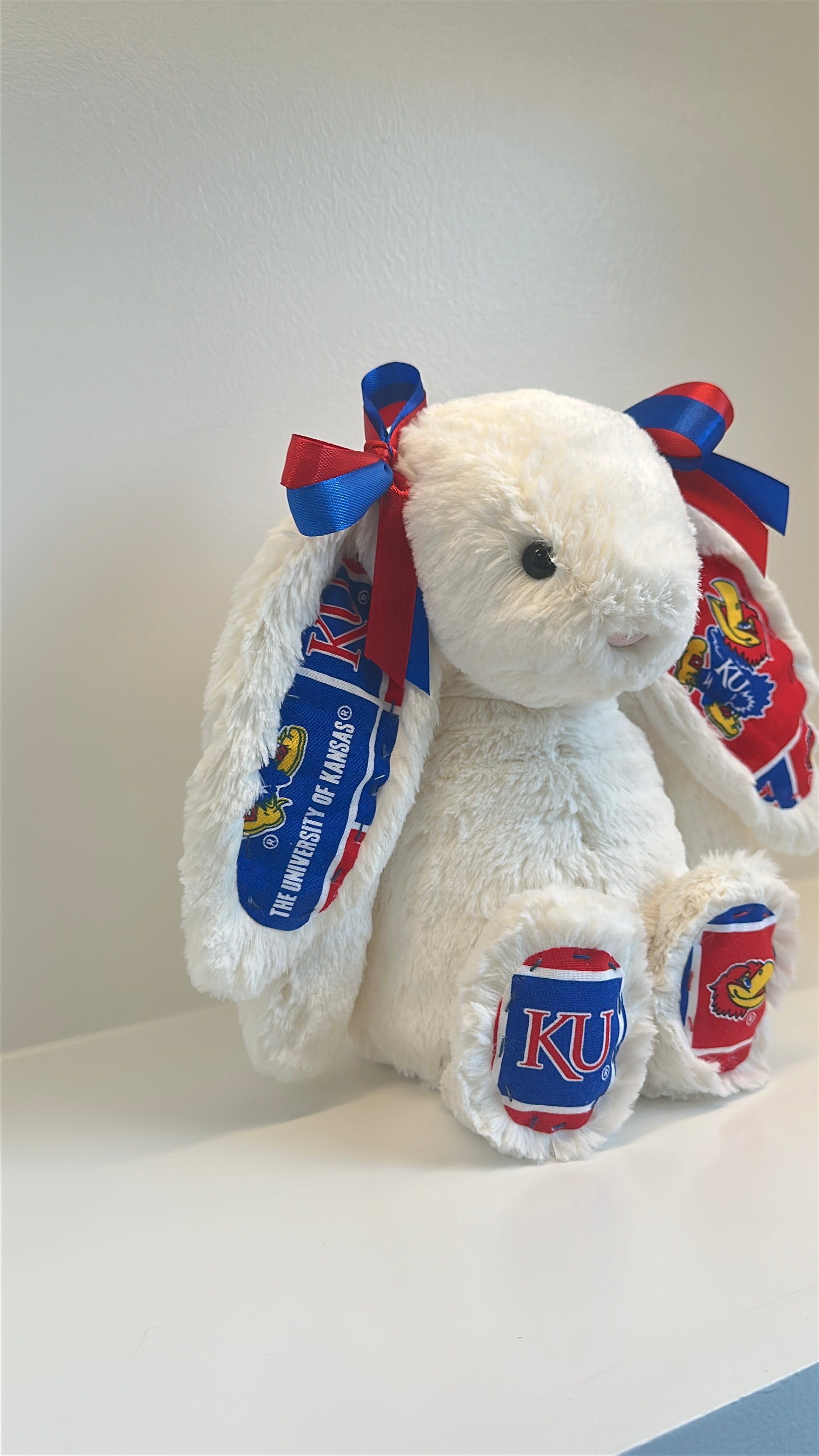 University of Kansas Custom College Jellycat Bashful Bunny
