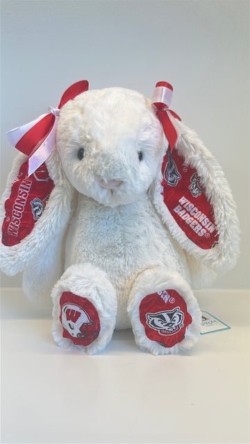 University of Wisconsin Custom College Jellycat Bashful Bunny
