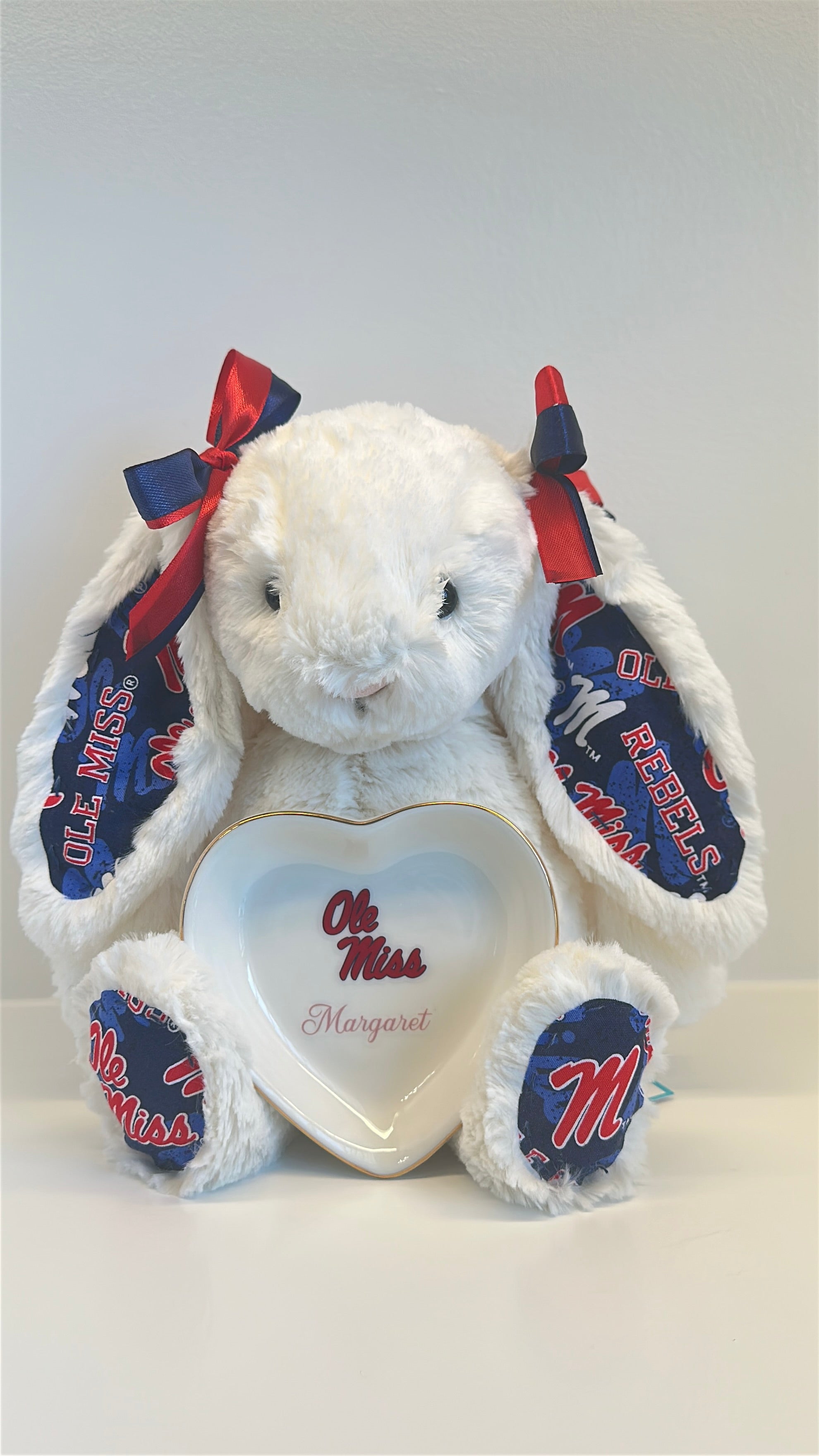 University of Mississippi (Ole Miss) Custom College Jellycat Bashful Bunny