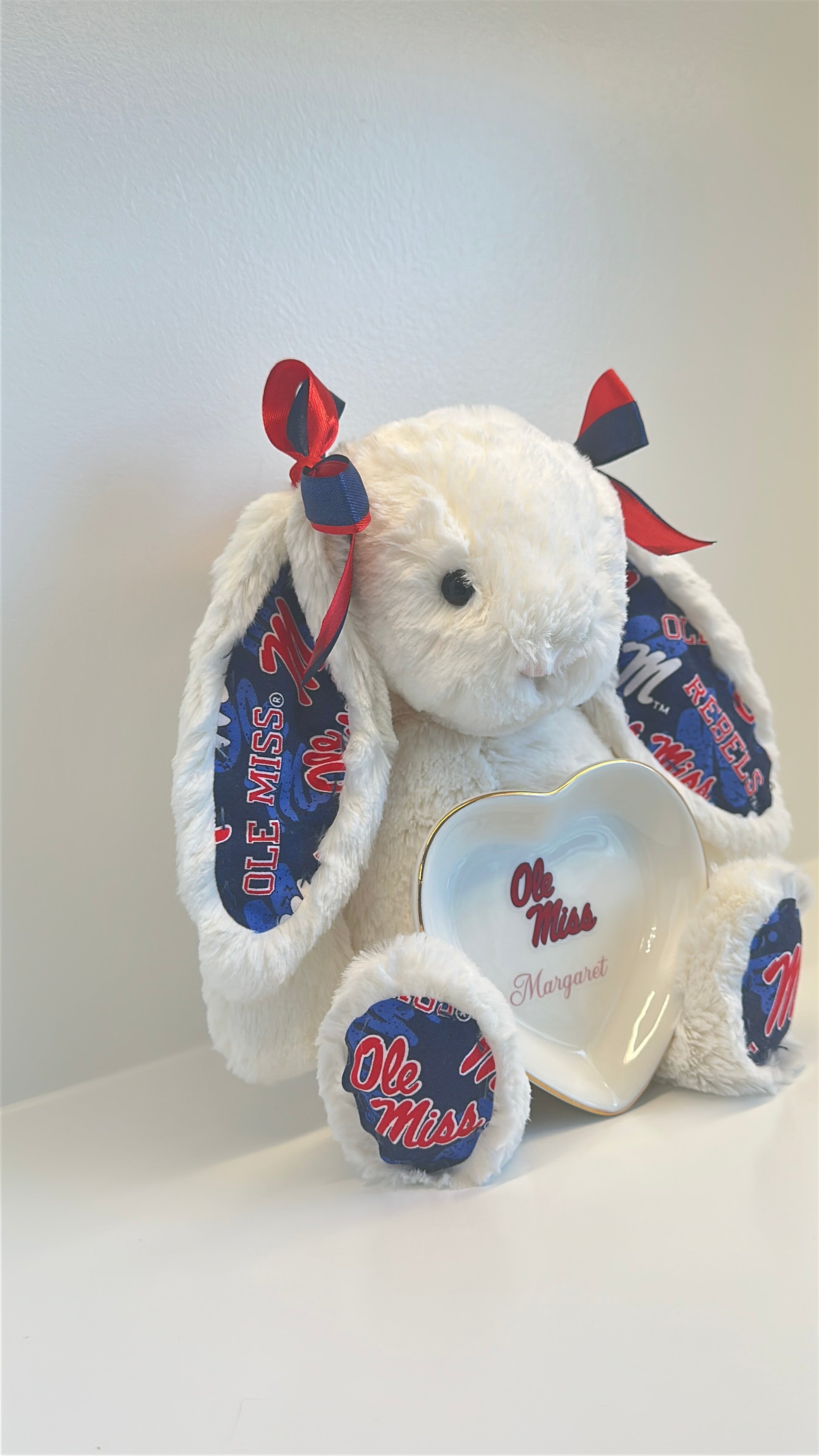 University of Mississippi (Ole Miss) Custom College Jellycat Bashful Bunny